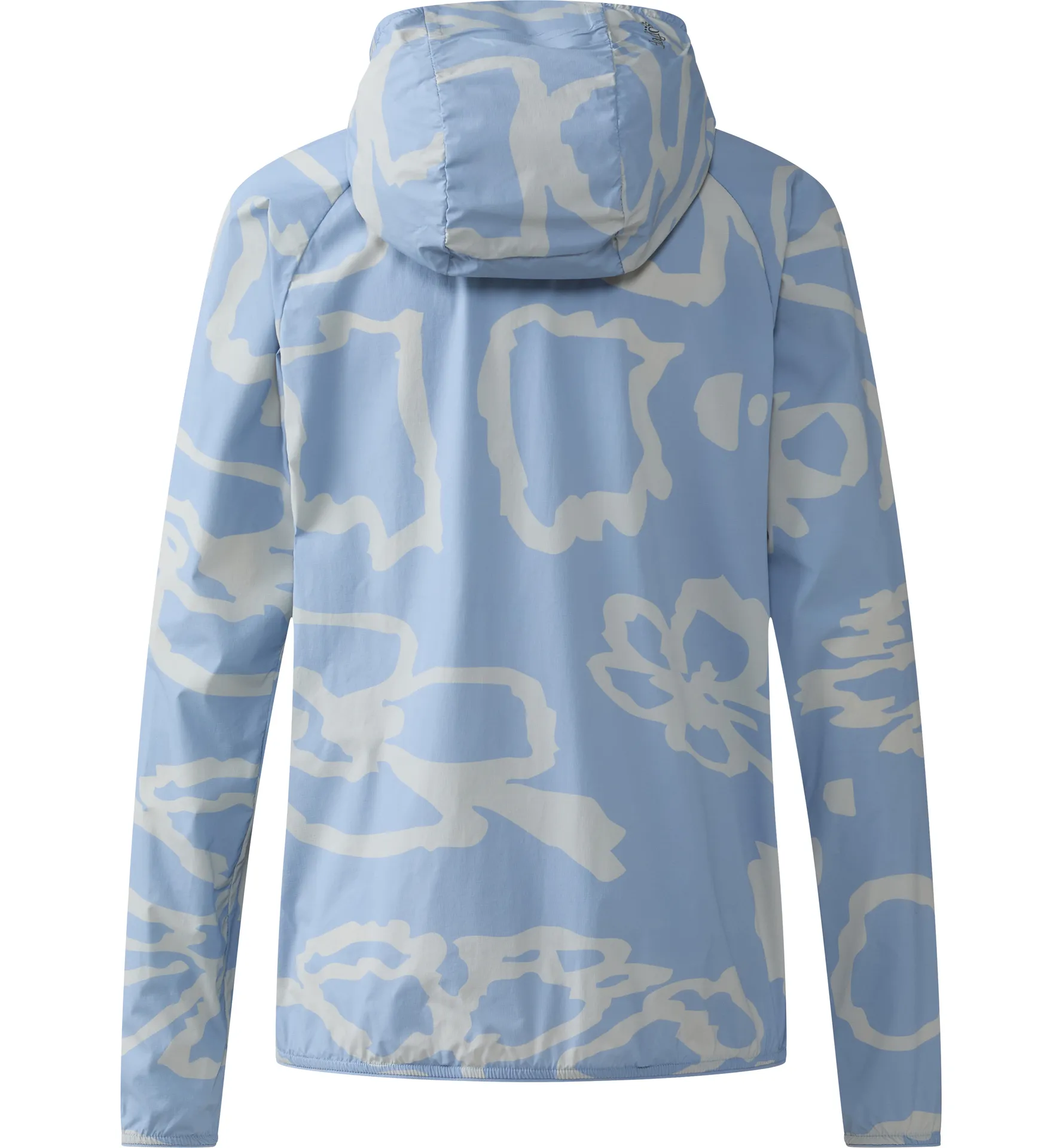 Midnattssol Sunpack Hoodie Women Blue Abstract Floral