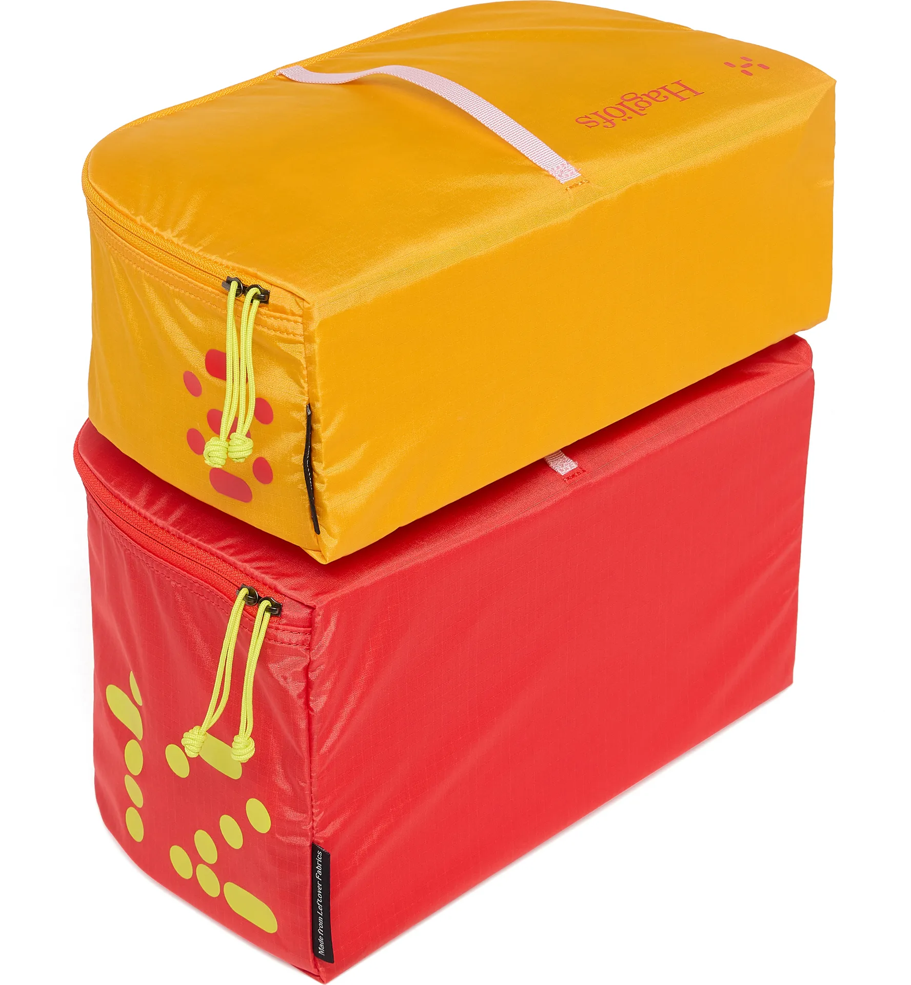 LO Packing cubes Poppy Red and Sunny Yellow