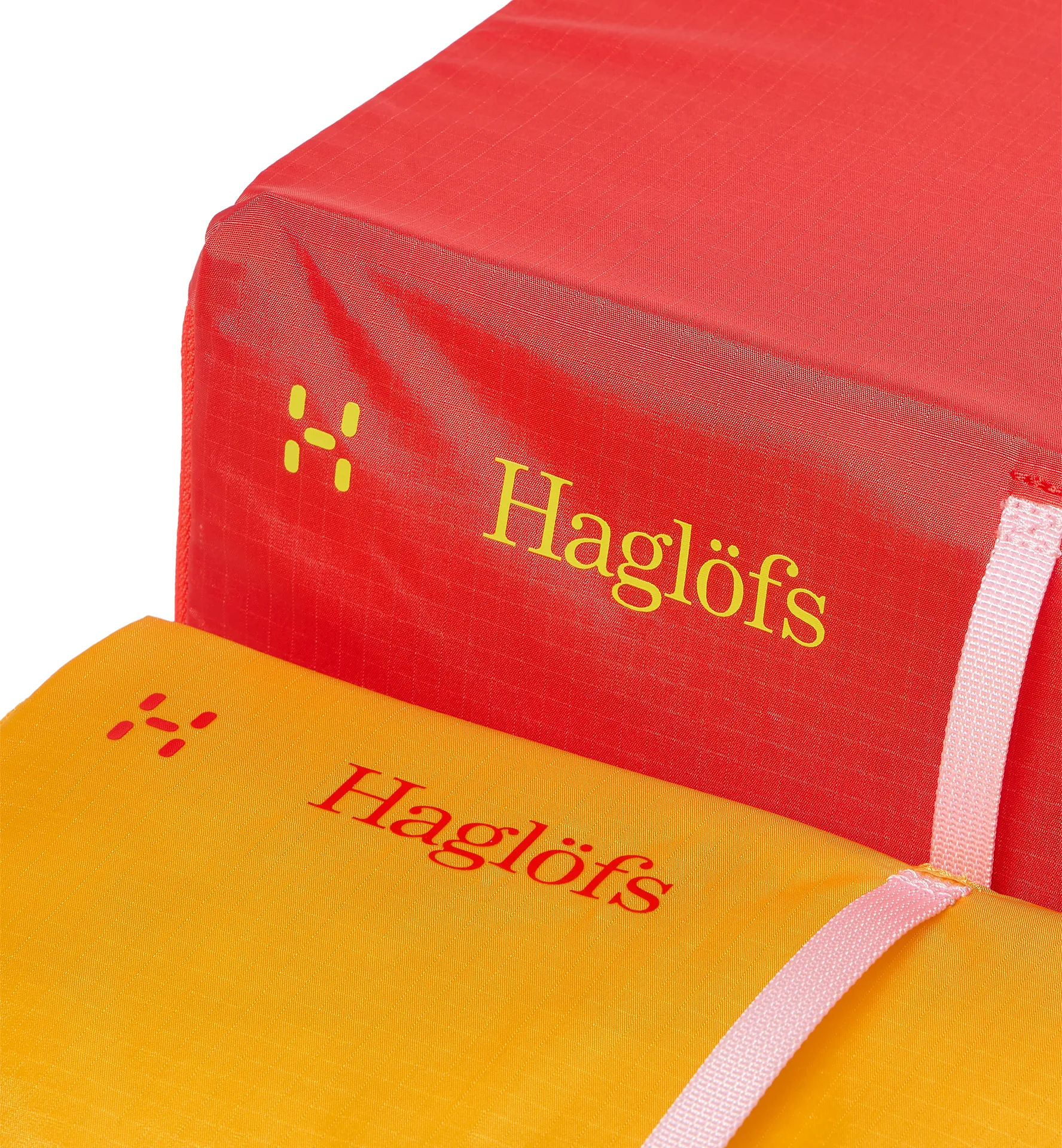 LO Packing cubes Poppy Red and Sunny Yellow