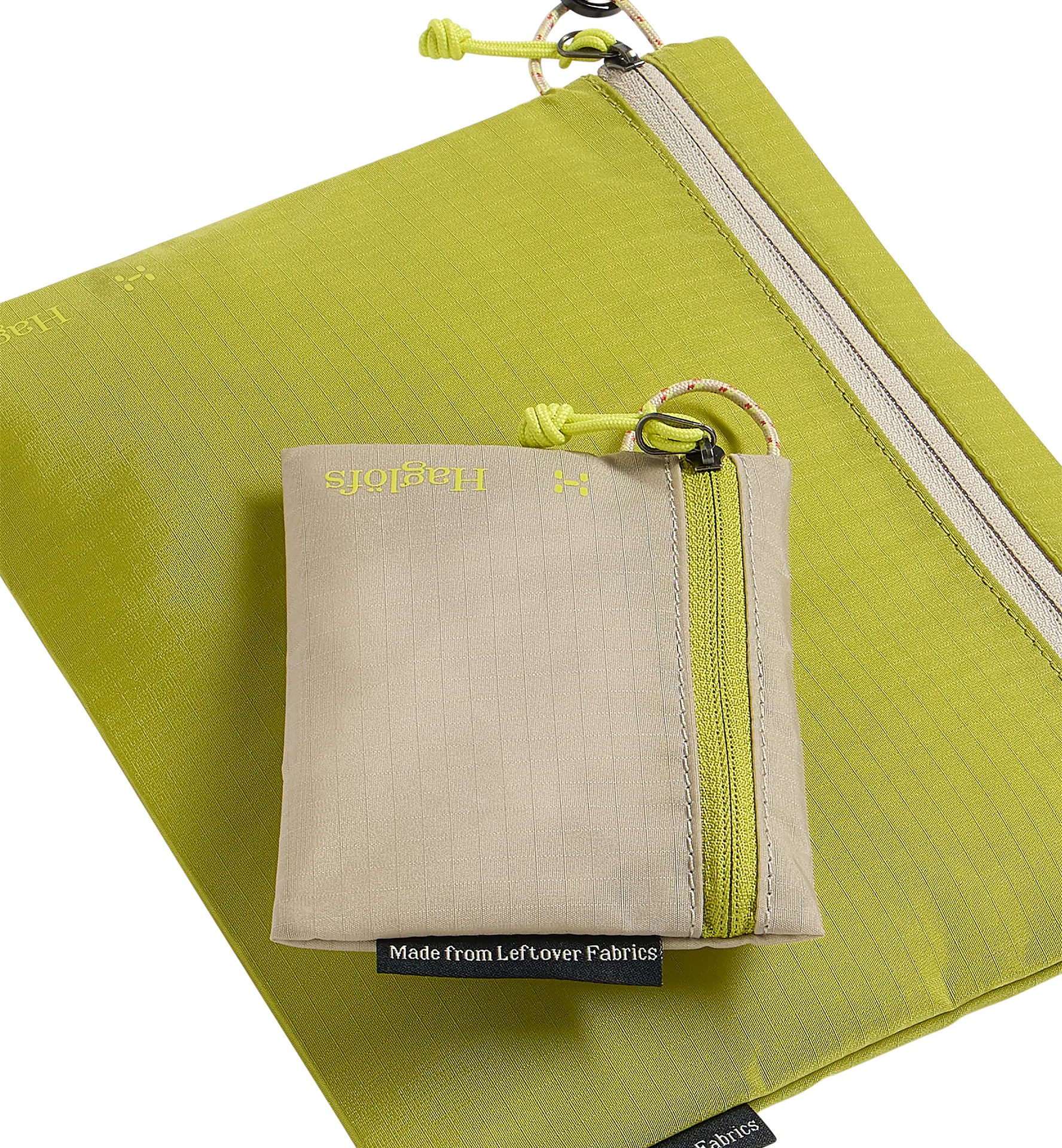 LO Wallets Chalk Beige/Lime Green