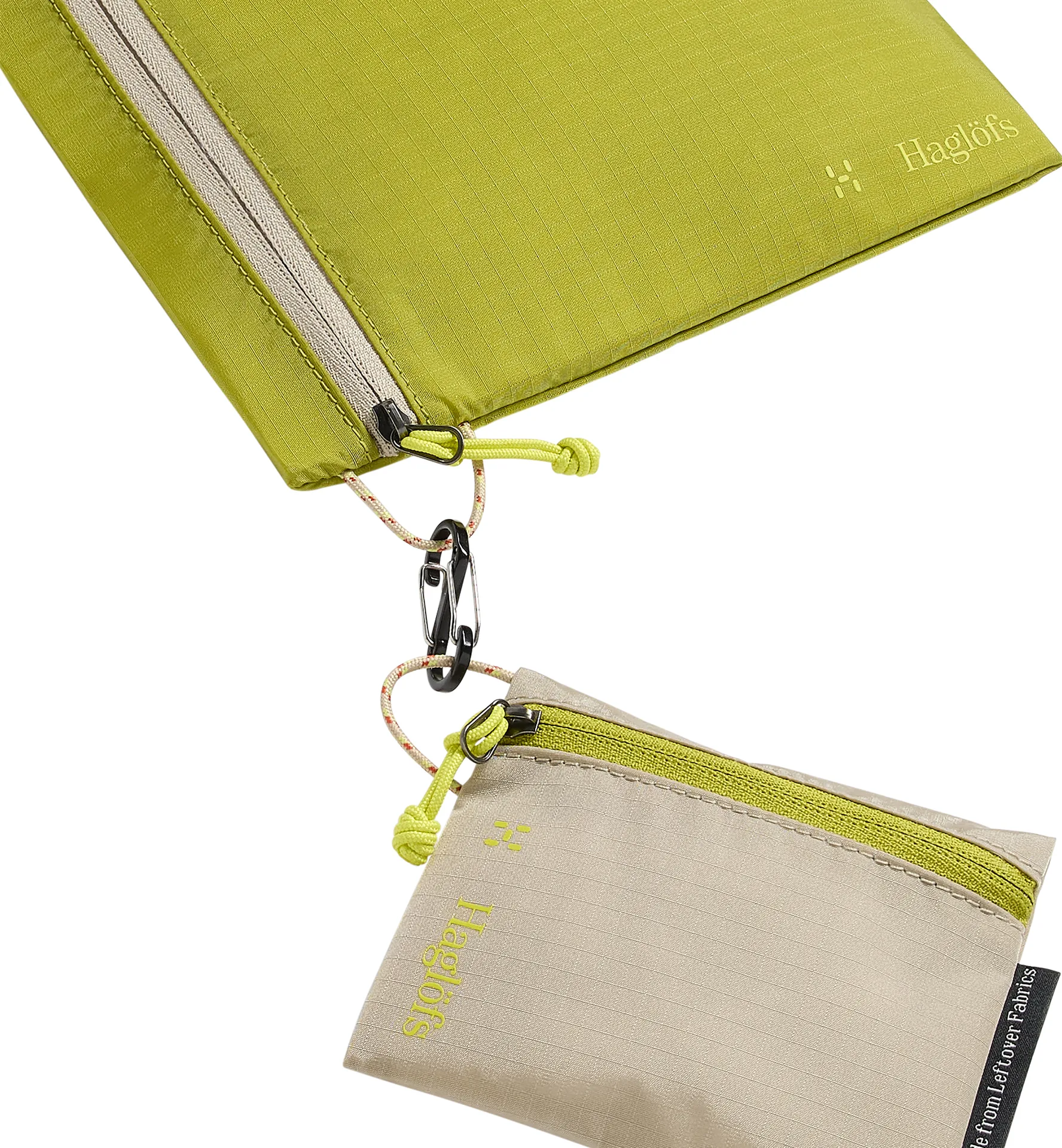 LO Wallets Chalk Beige/Lime Green