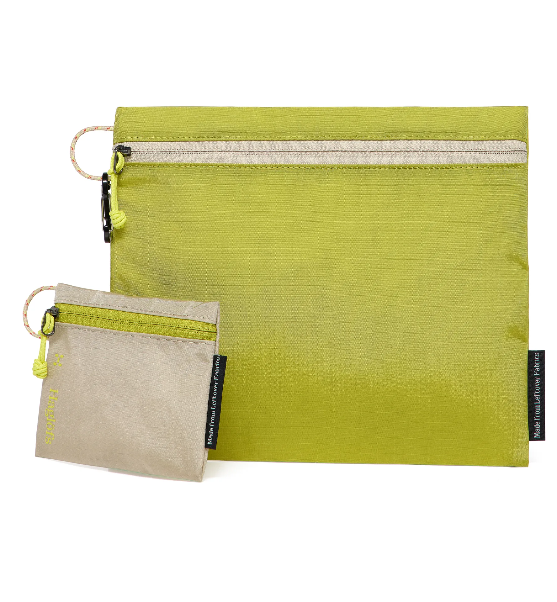 LO Wallets Chalk Beige/Lime Green