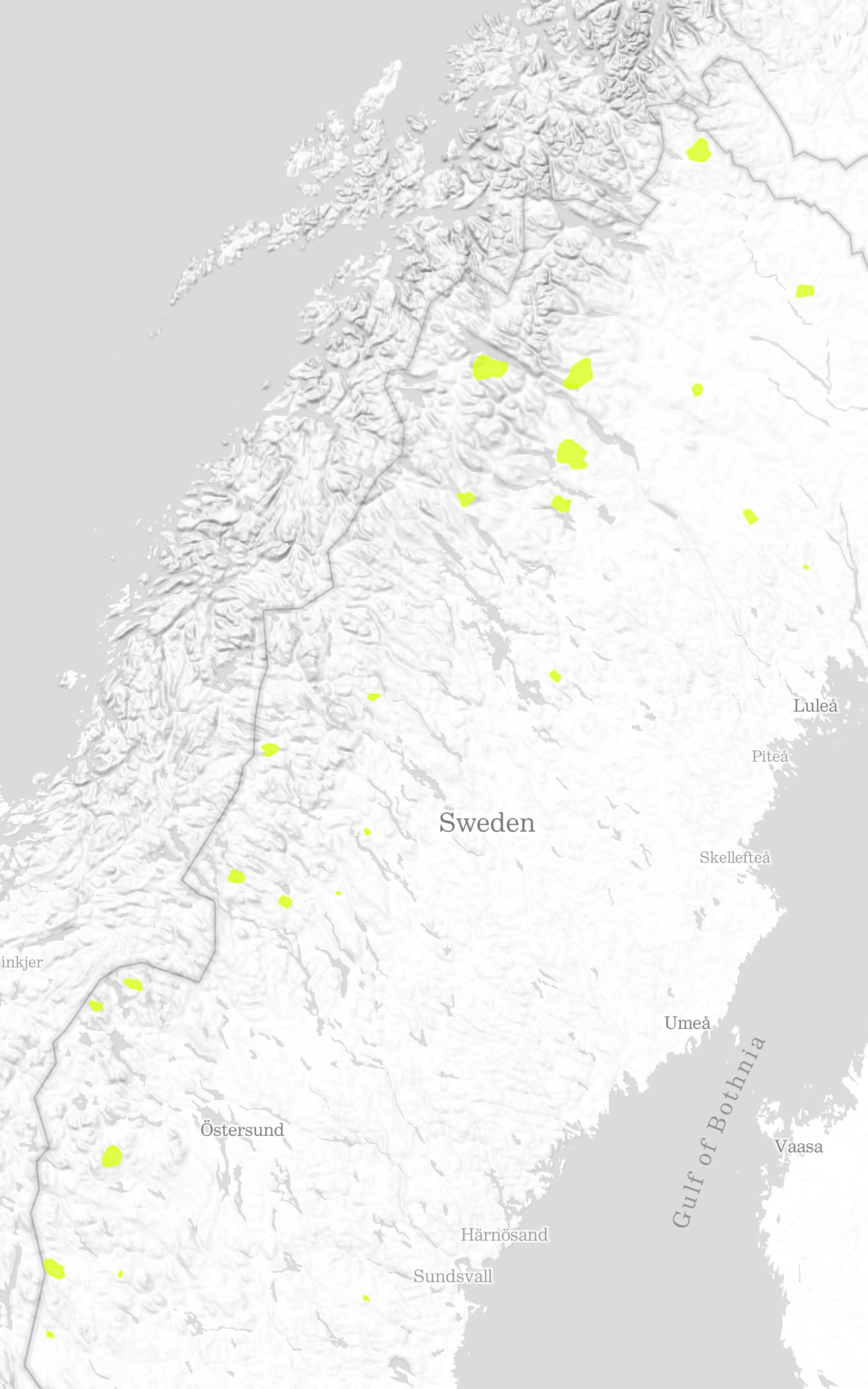 Haglöfs Unvisited Sweden Map