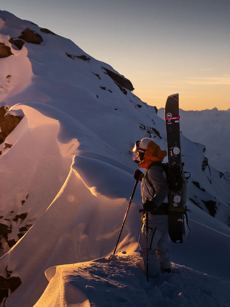 Maria Gemperlein on top of a mountain