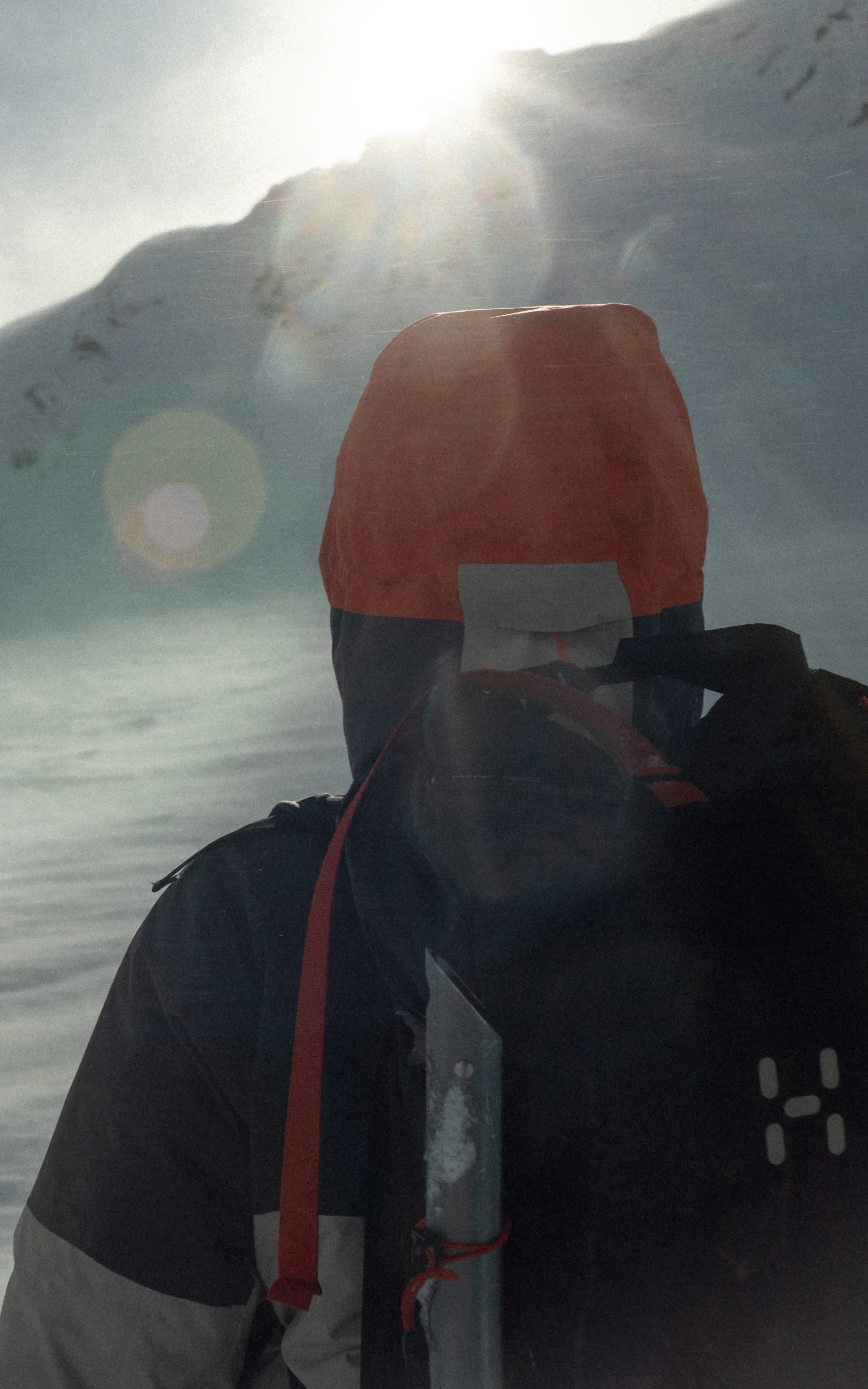 Haglöfs Outsiders by nature Malva Björkman Hiking up a snow-covered mountain