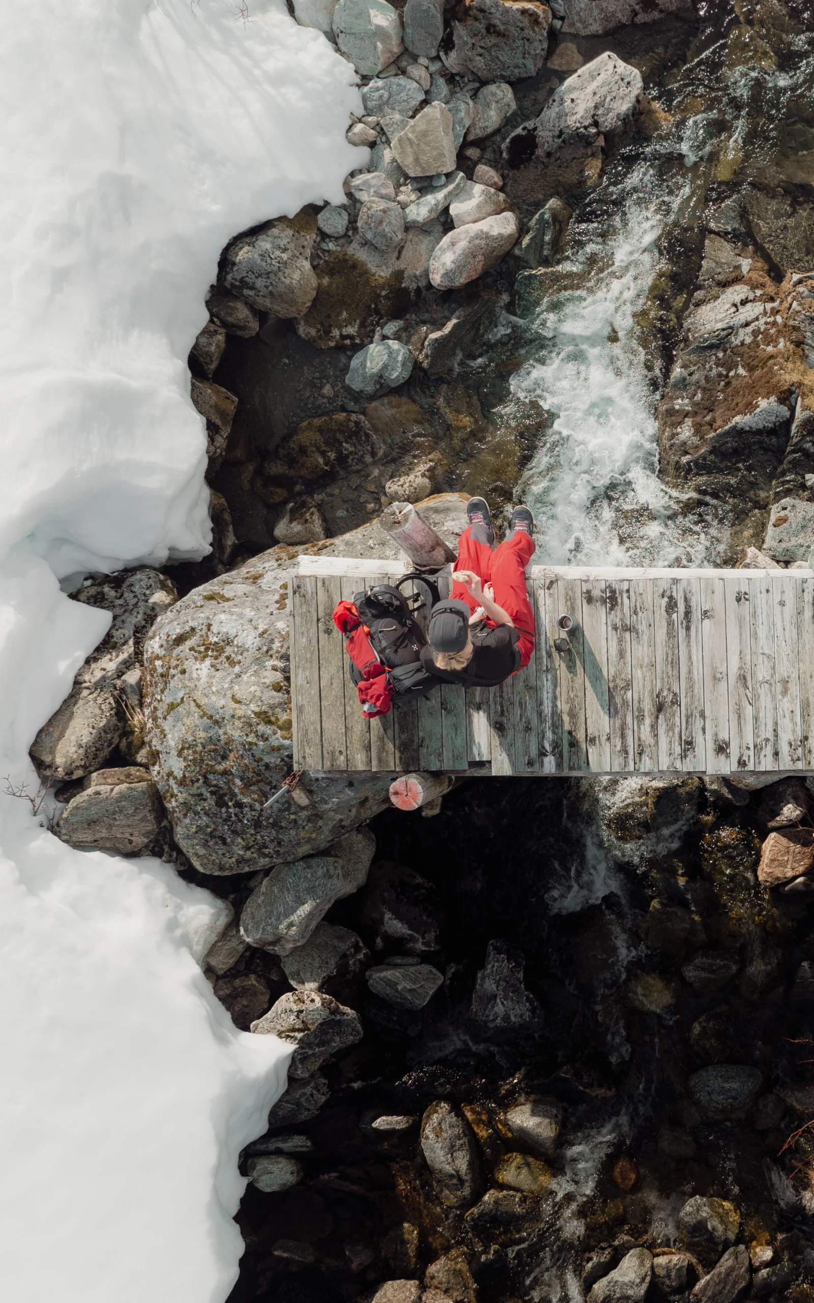 Care and repair Accessories sitting and waiting on a wooden bridge