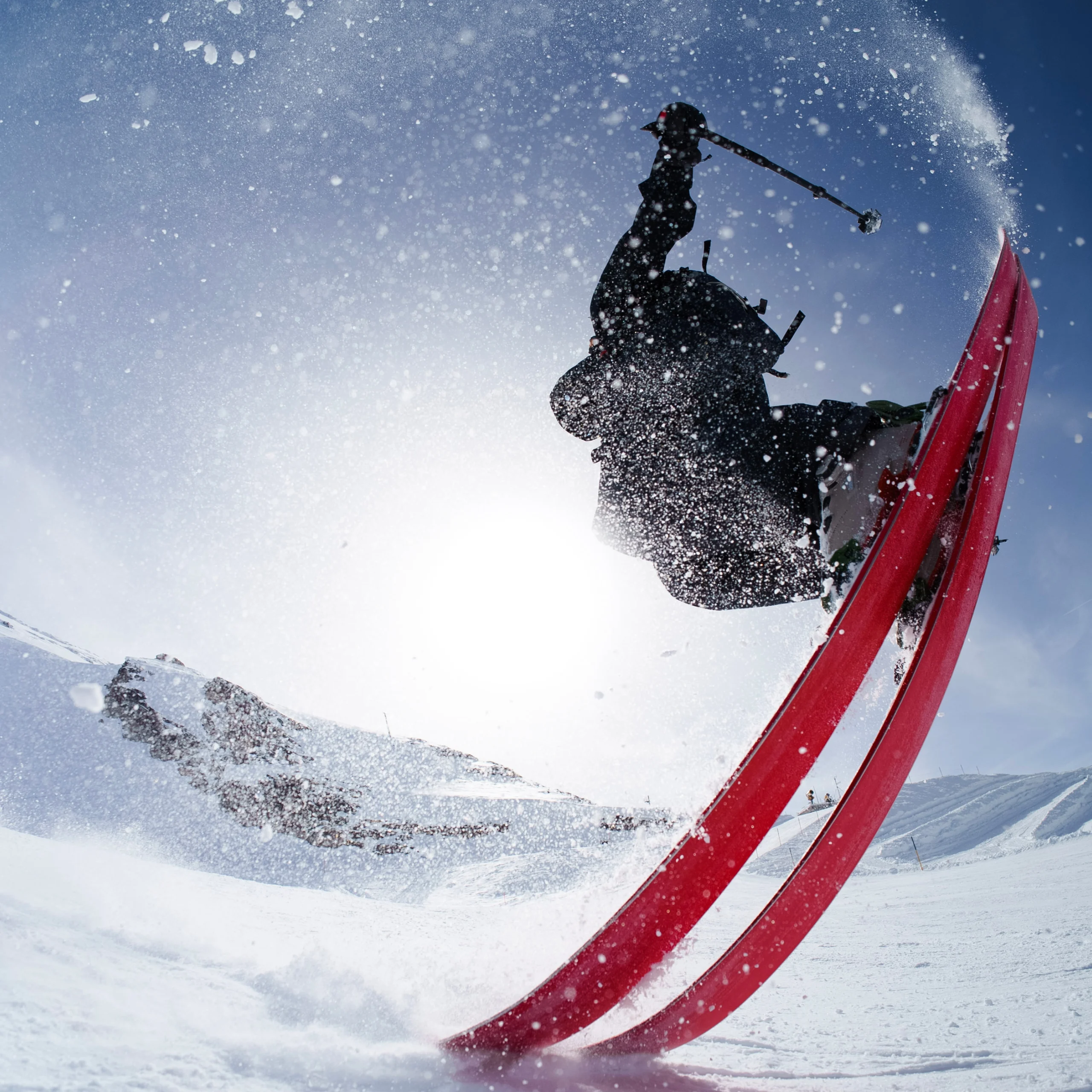 Haglöfs FW26 1000 Skis x Haglöfs | Red skis