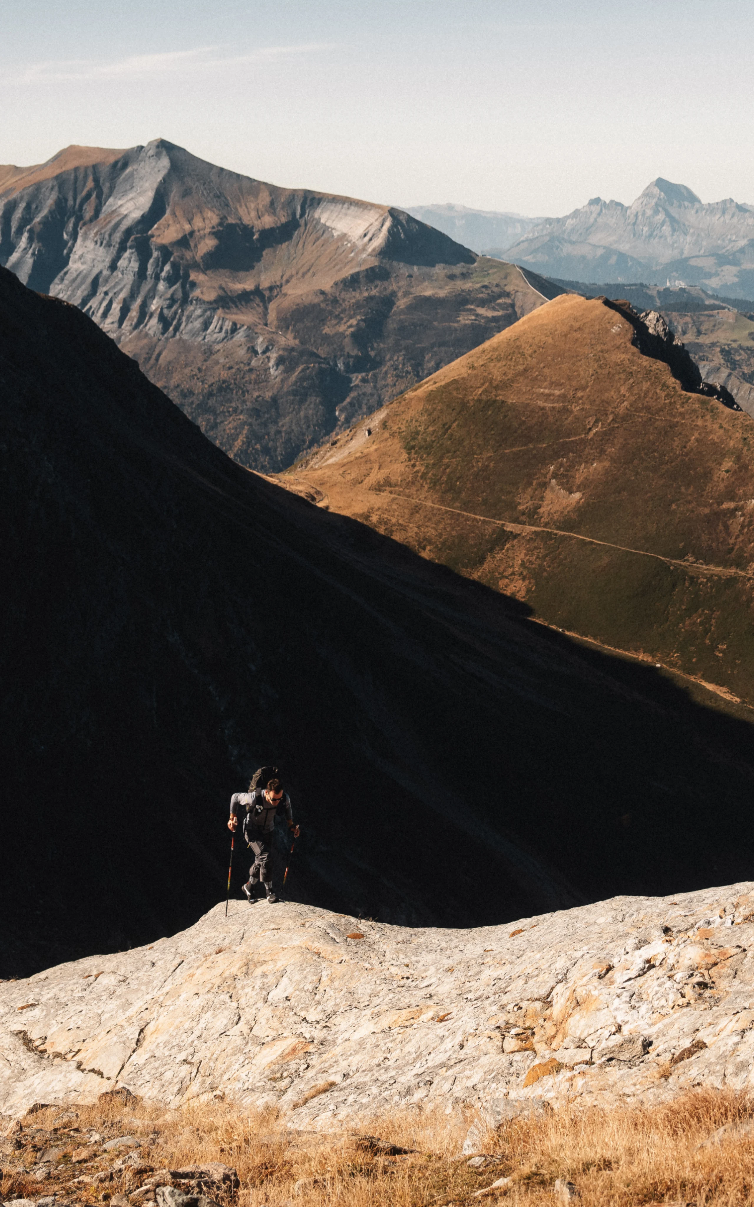 Haglöfs Stories Man walking up a mountain