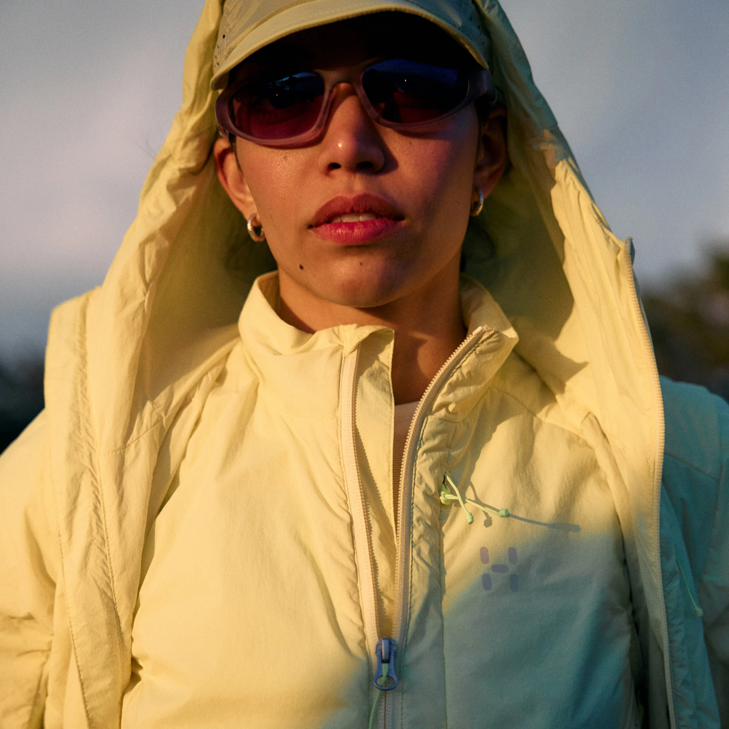 Haglöfs Color story Chlorophyll Yellow rise Mimic Barrier Hood