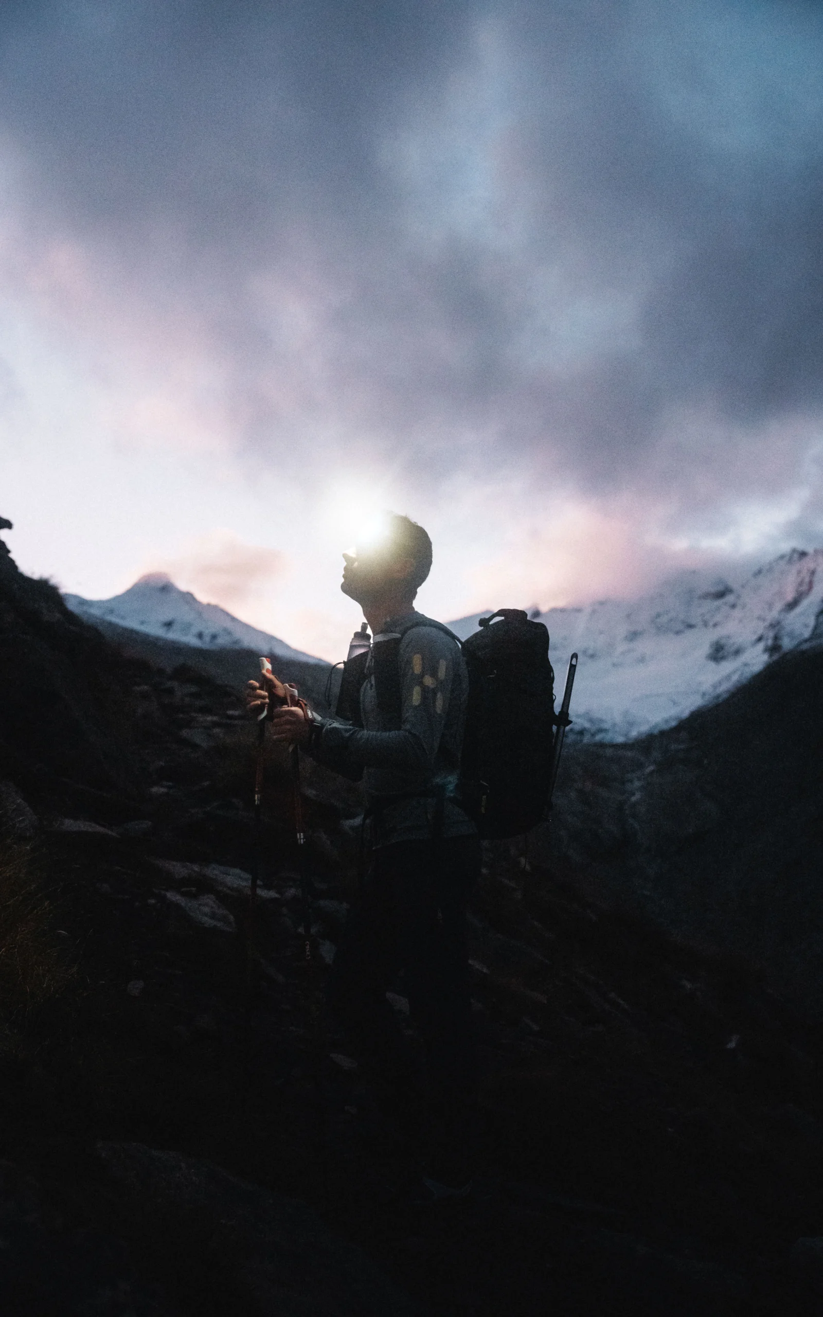 Haglöfs Care and repair Baselayer Hiking in baselayers up a mountain