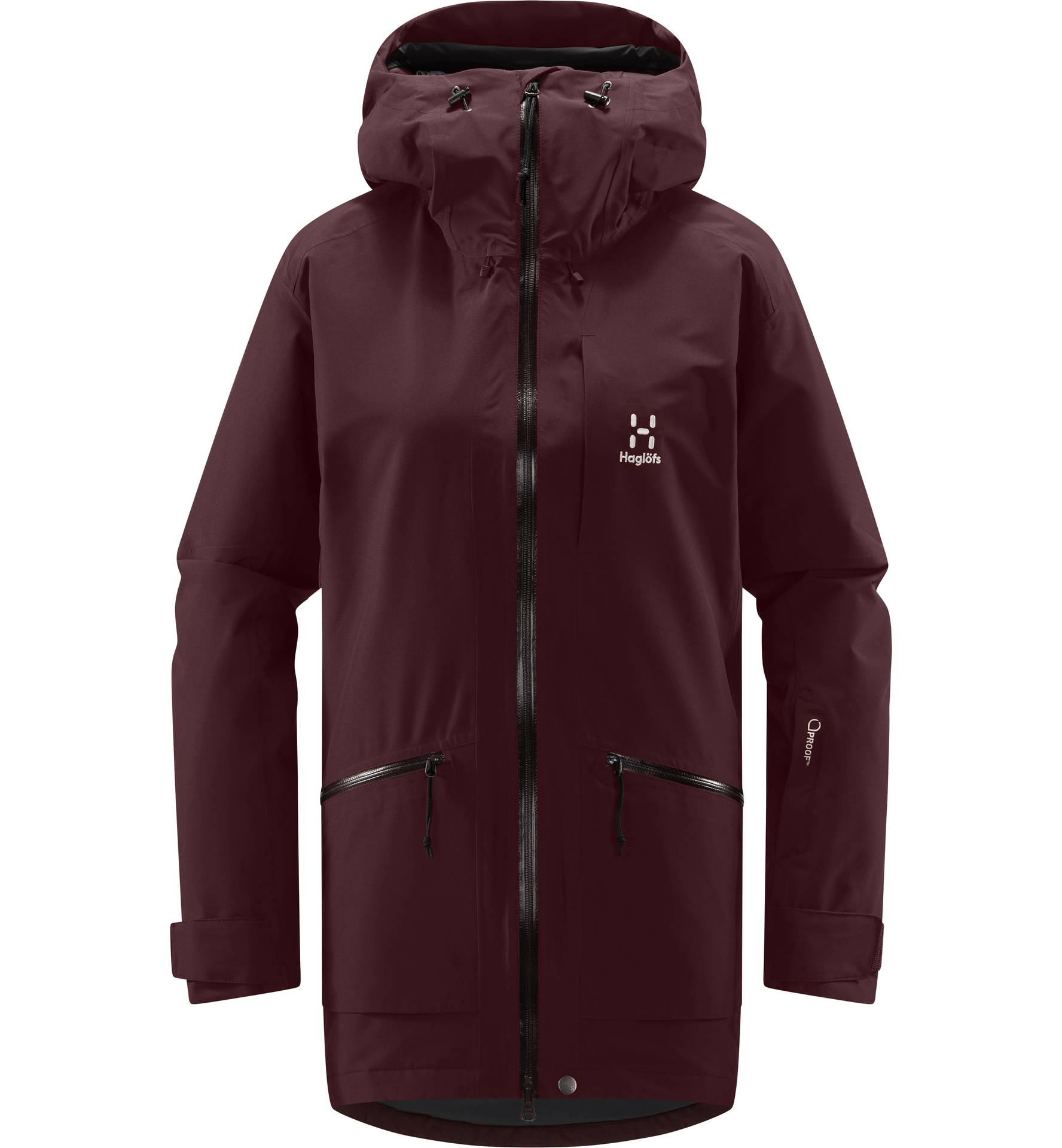 Lumi Insulated Parka Women Burgundy Brown