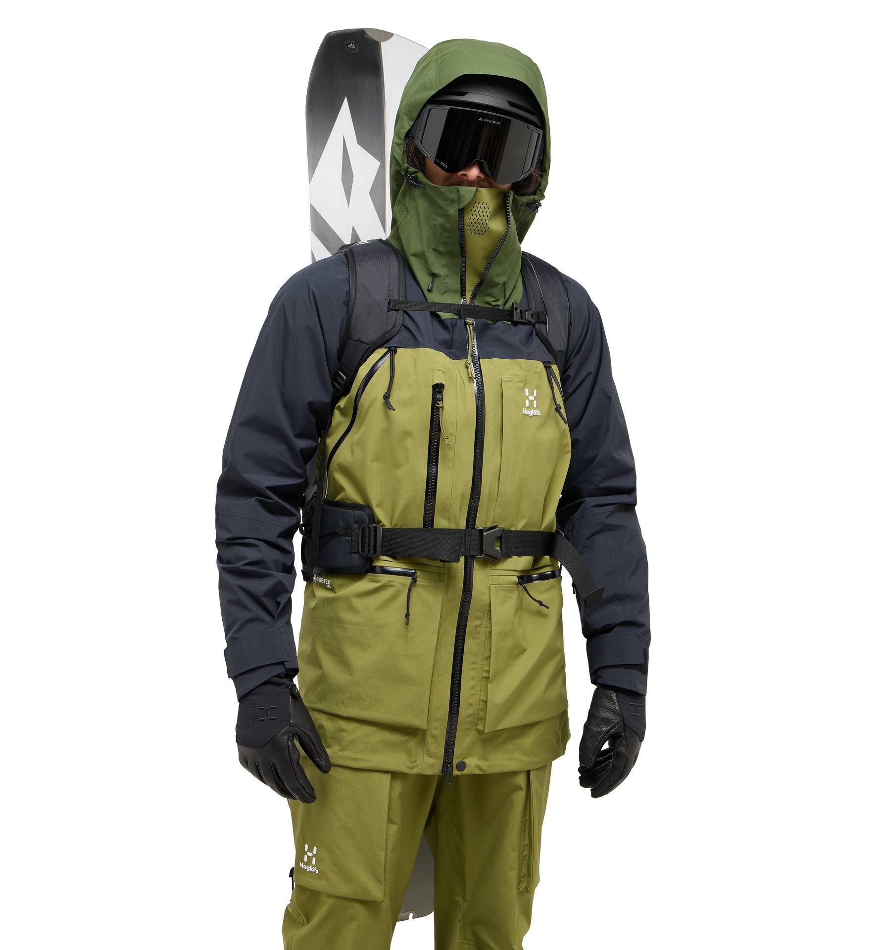 Vassi GTX Pro Jacket Men Olive Green/True Black