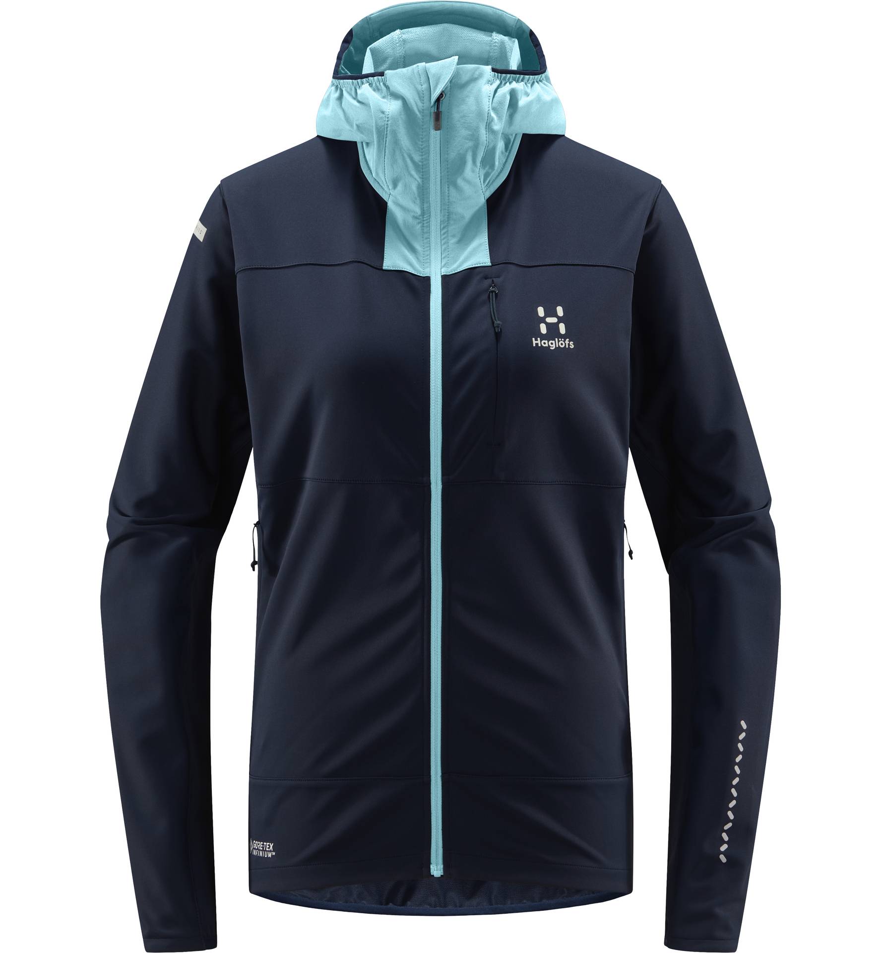 L.I.M Hybrid Softshell Jacket Women Tarn blue/Frost blue
