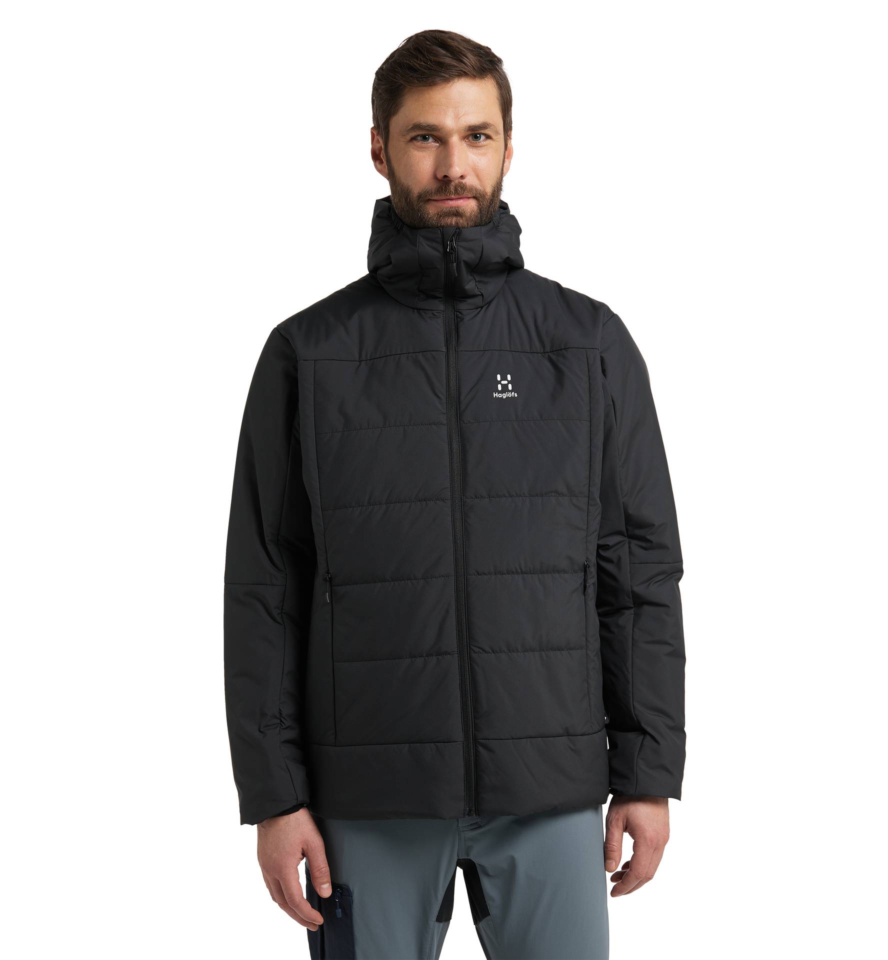 Mimic Silver Hood Men True Black