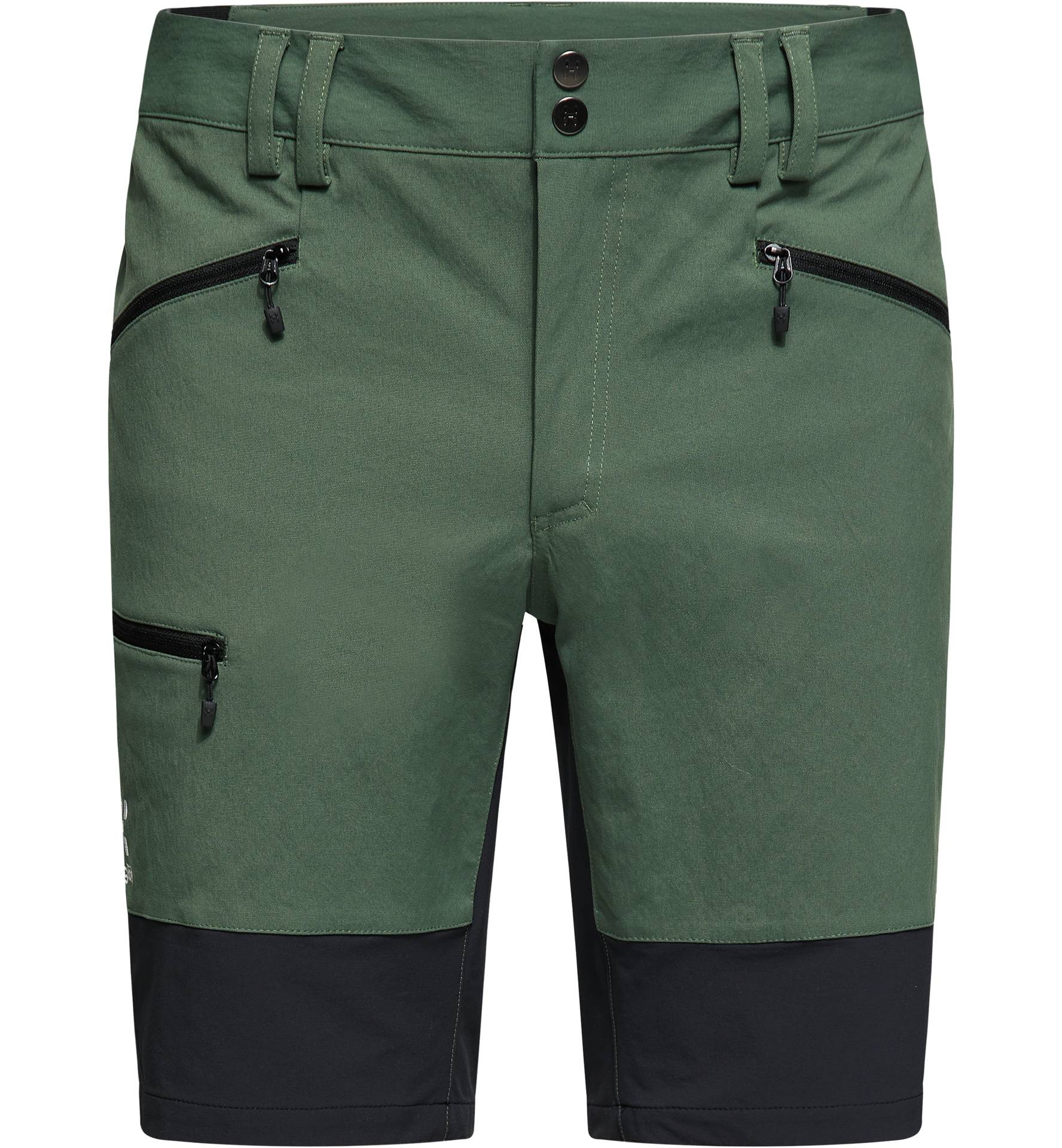 Mid Slim Shorts Men Fjell Green/True Black