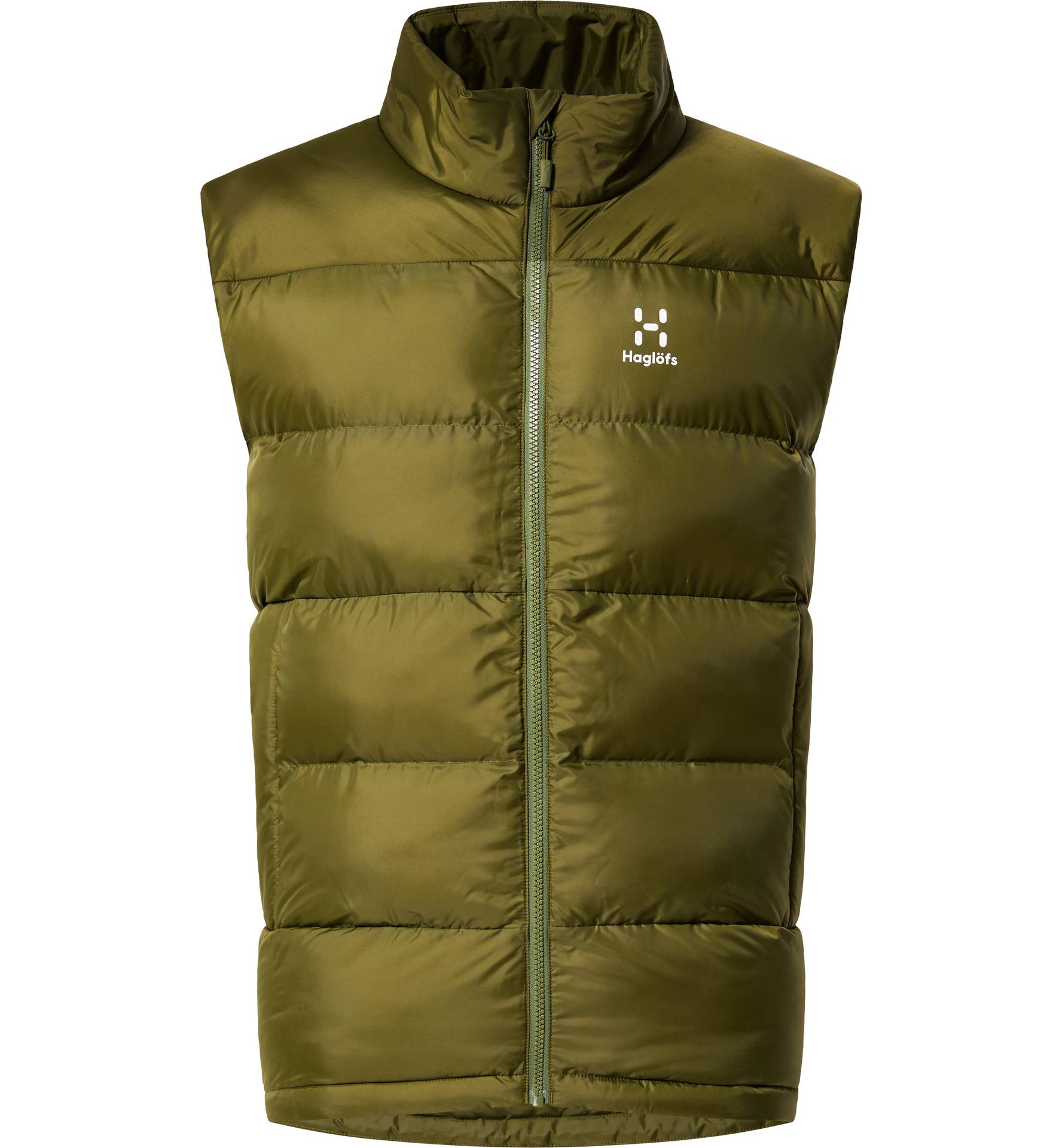 Puffy Mimic Vest Men Olive Green