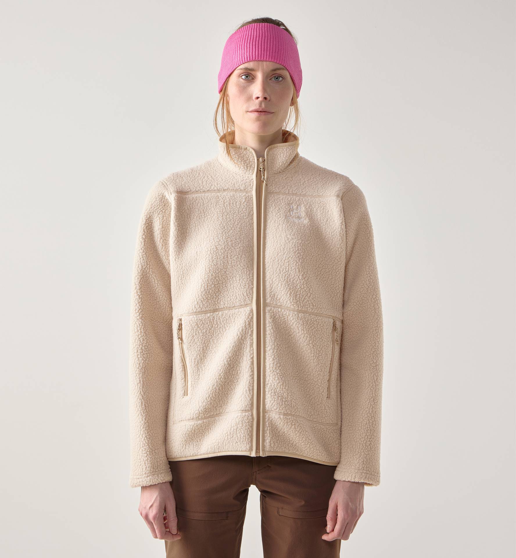 Mossa Pile Jacket Women Chalk Beige