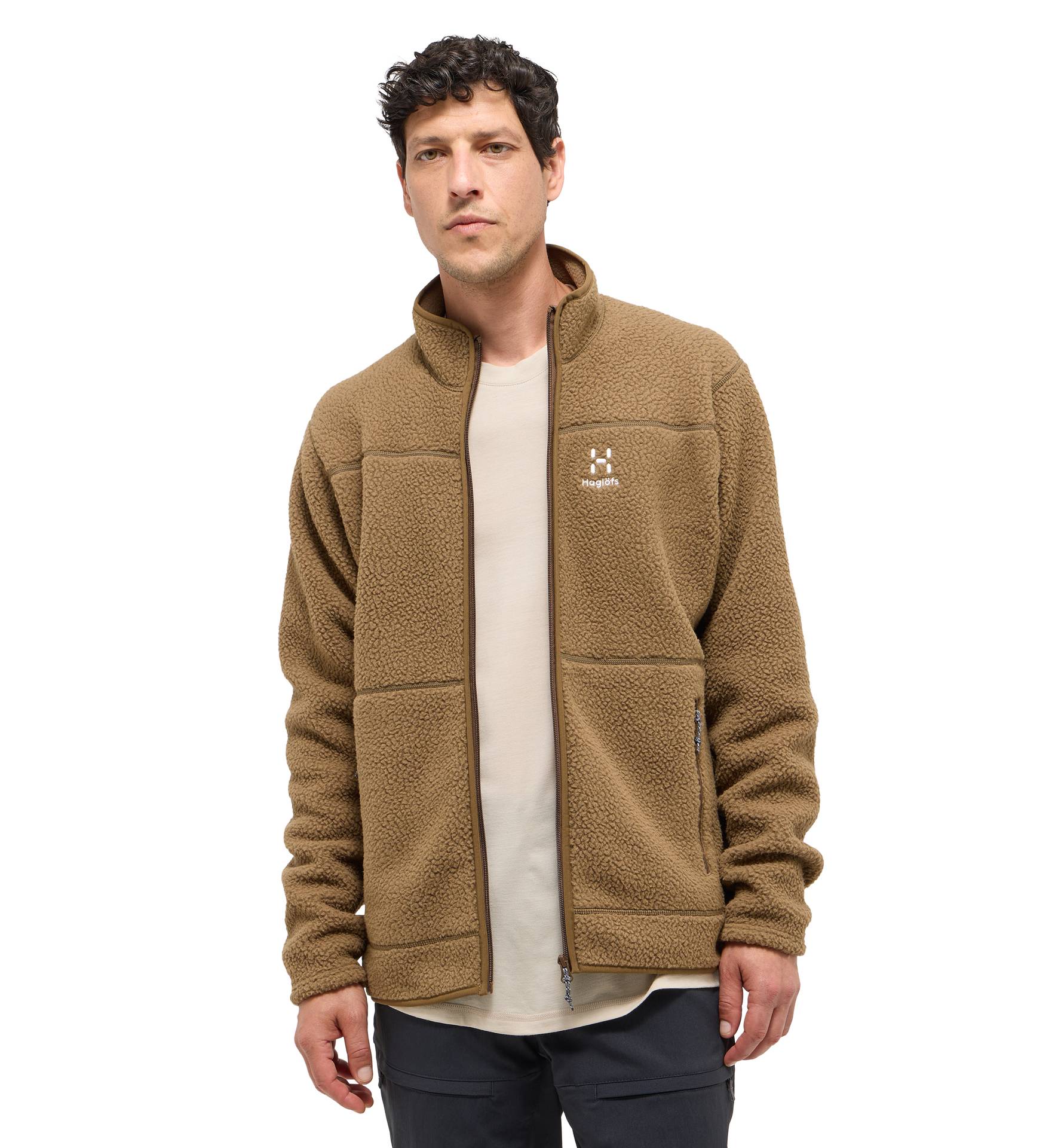 Mossa Pile Jacket Men Teak Brown