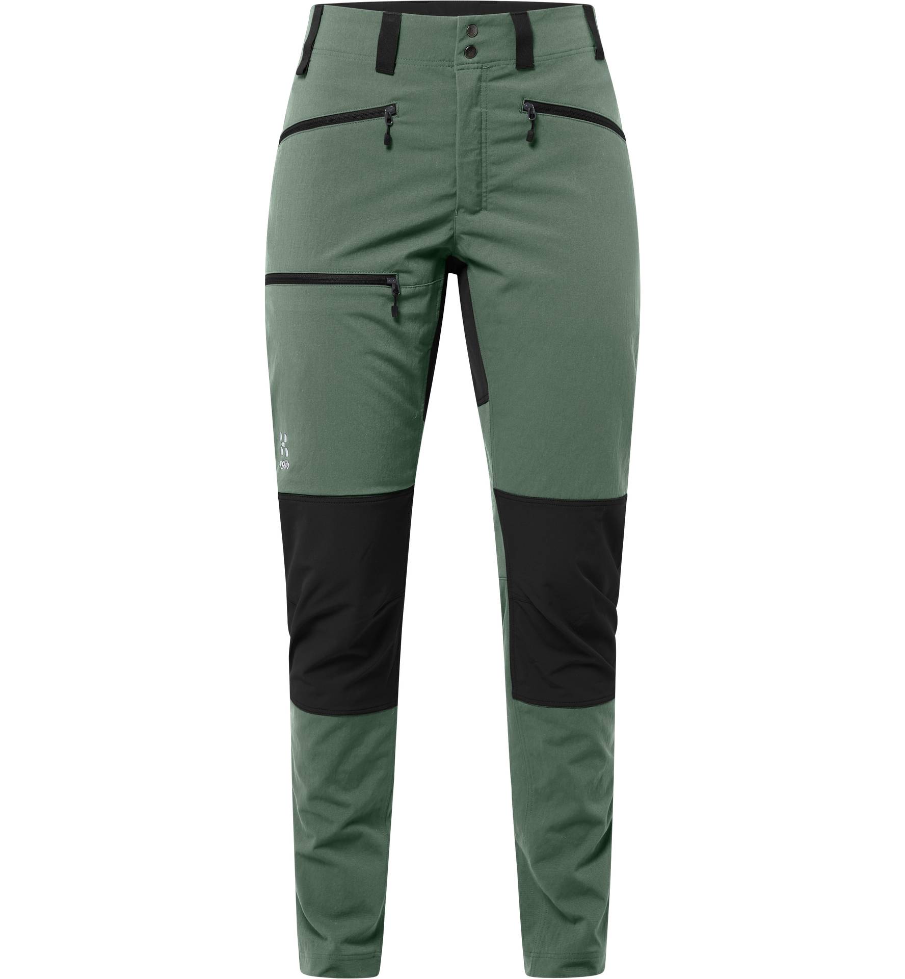 Mid Slim Pant Women Fjell green/True black