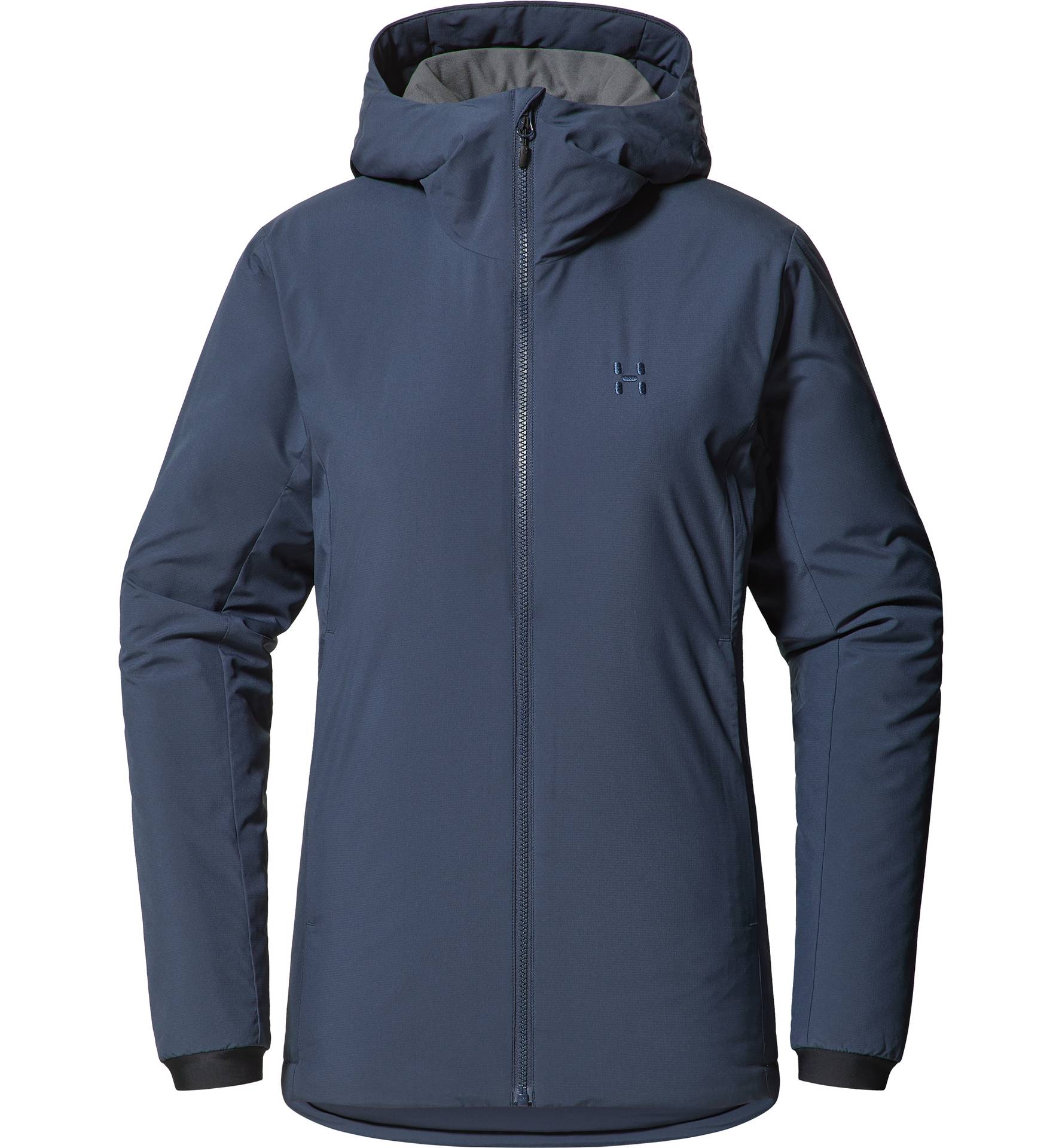 Mimic Alert Hood Women Tarn Blue