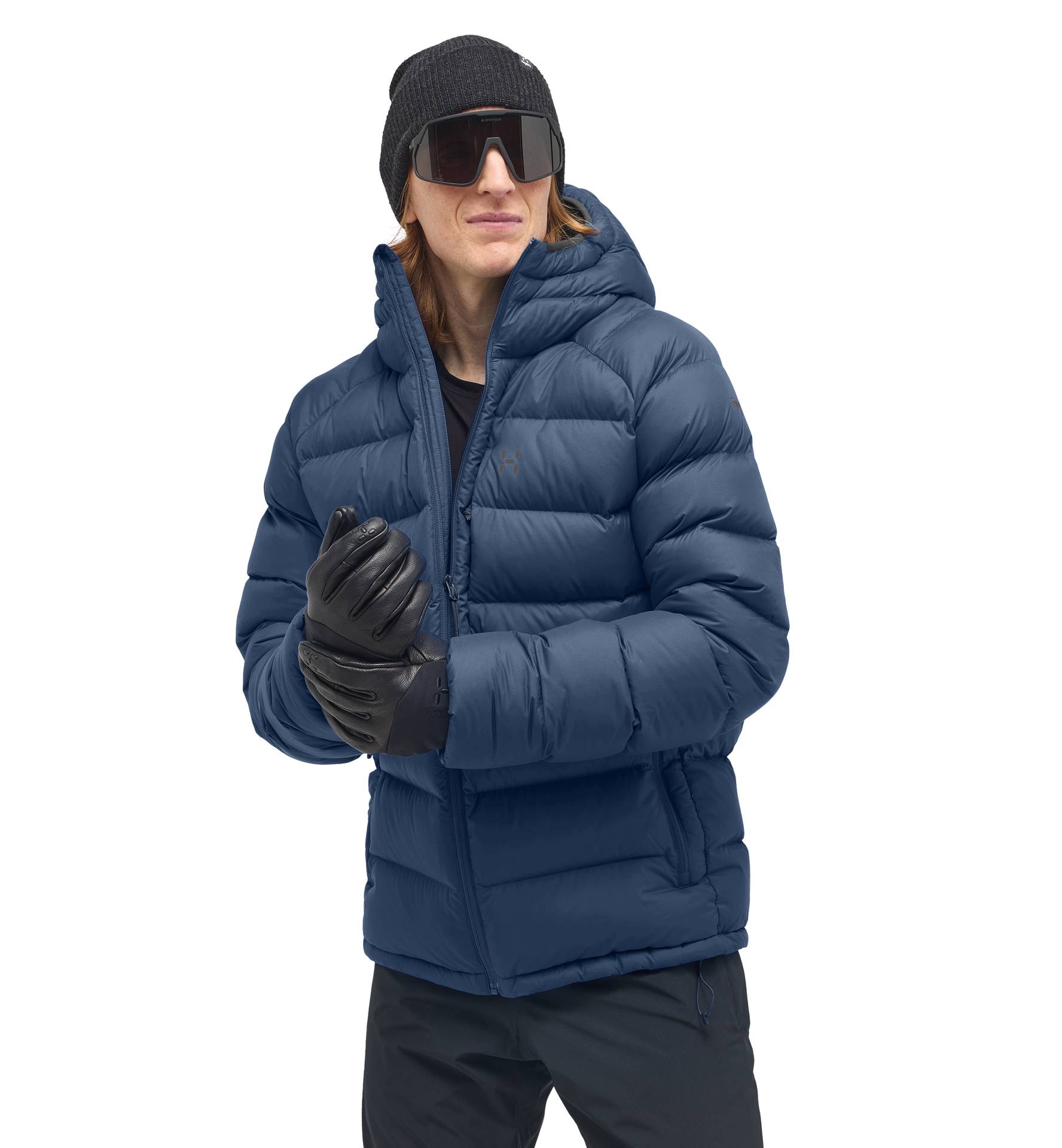 Rosson Down Hood Men Tarn Blue