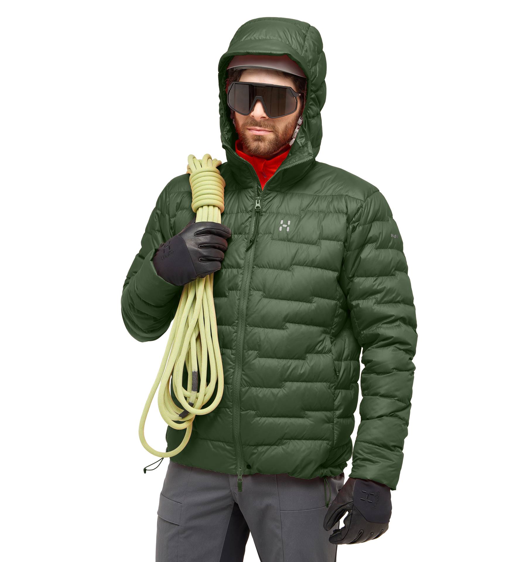 ROC Flash Down Hood Men Seaweed Green