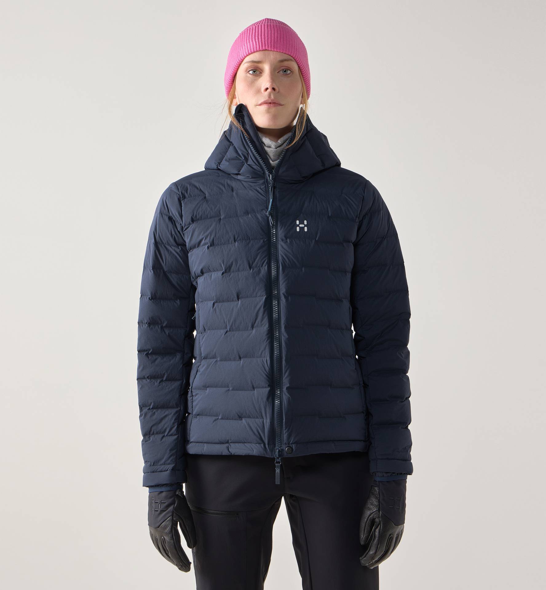 Spitz Down Hood Women Tarn Blue