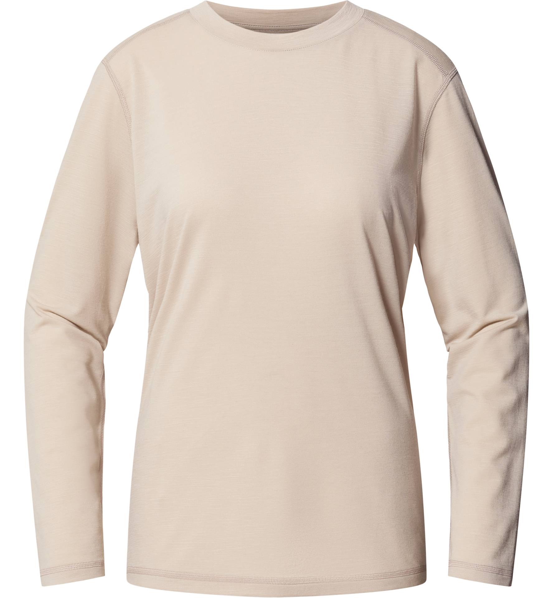Kaise Wool LS Tee Women Chalk Beige