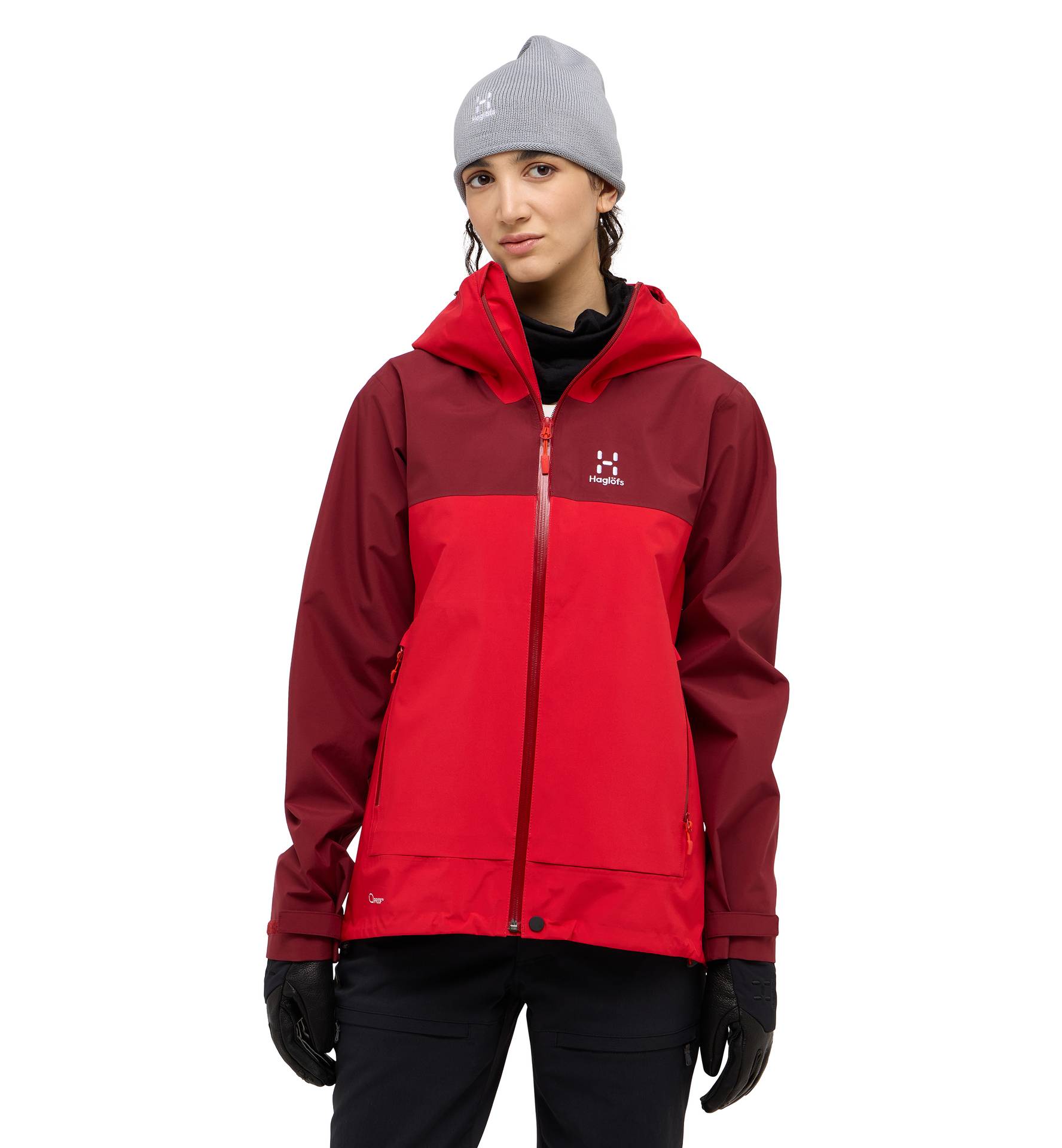 Front Proof Jacket Women Carmine Red/Bright Red