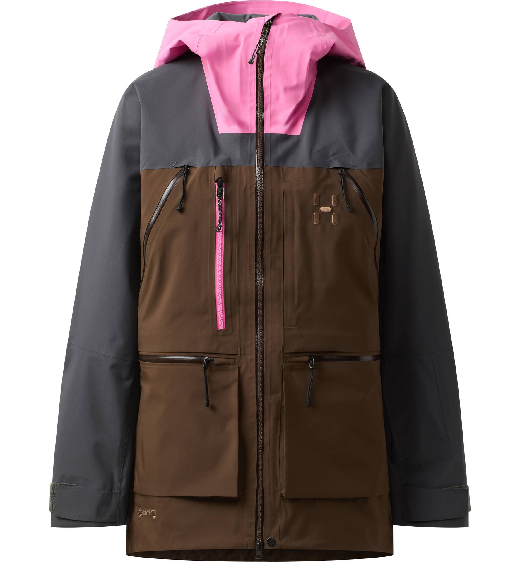 Vassi GTX Pro II Jacket Women Lantana Pink/Oak Brown