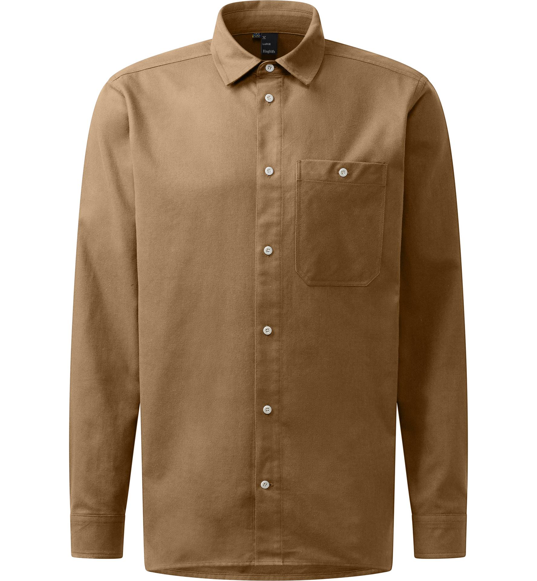 Virke Flannel Shirt Men Teak Brown