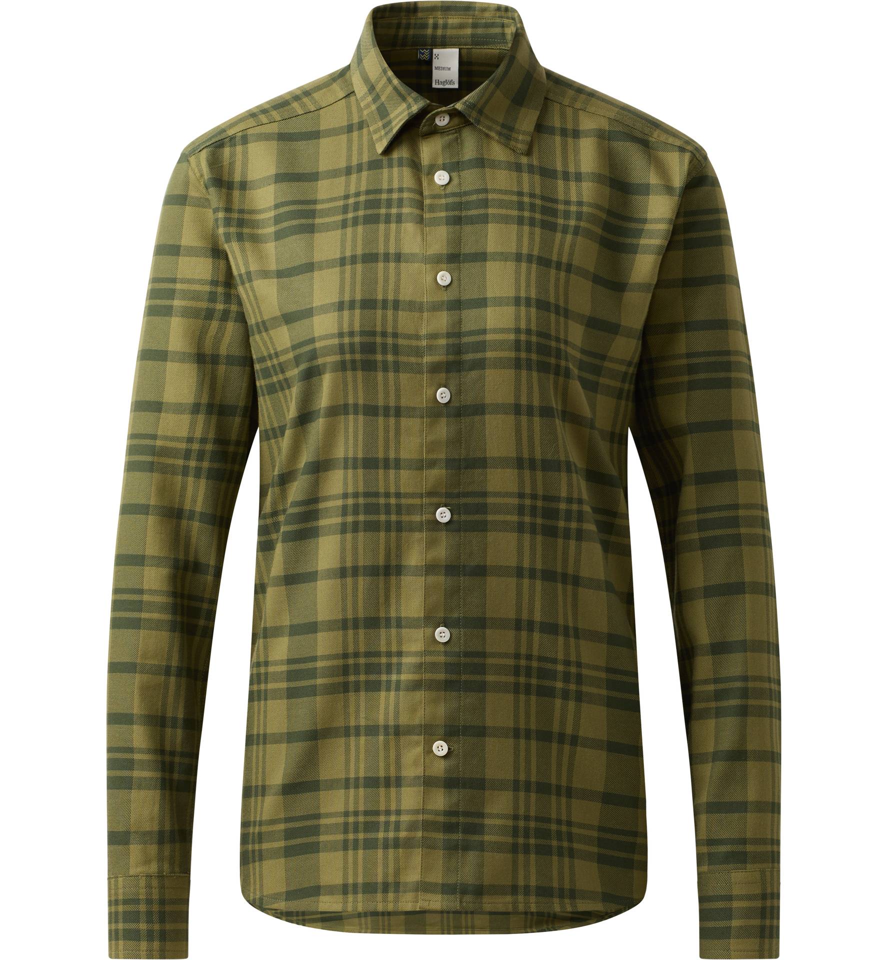 Virke Flannel Shirt Women Seaweed Green/Olive Green