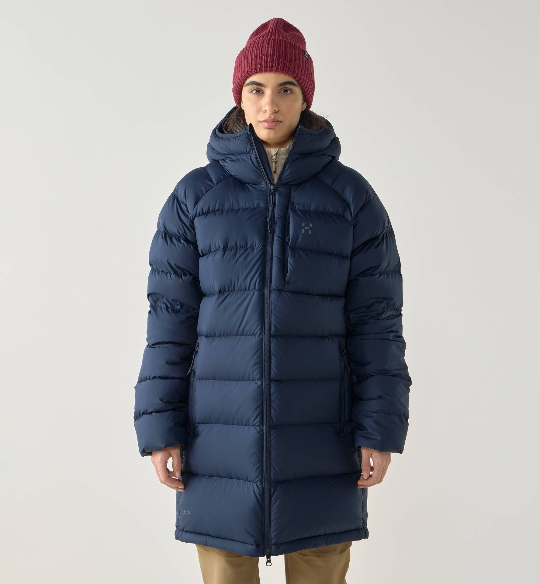 Rosson Down Parka Women Tarn Blue