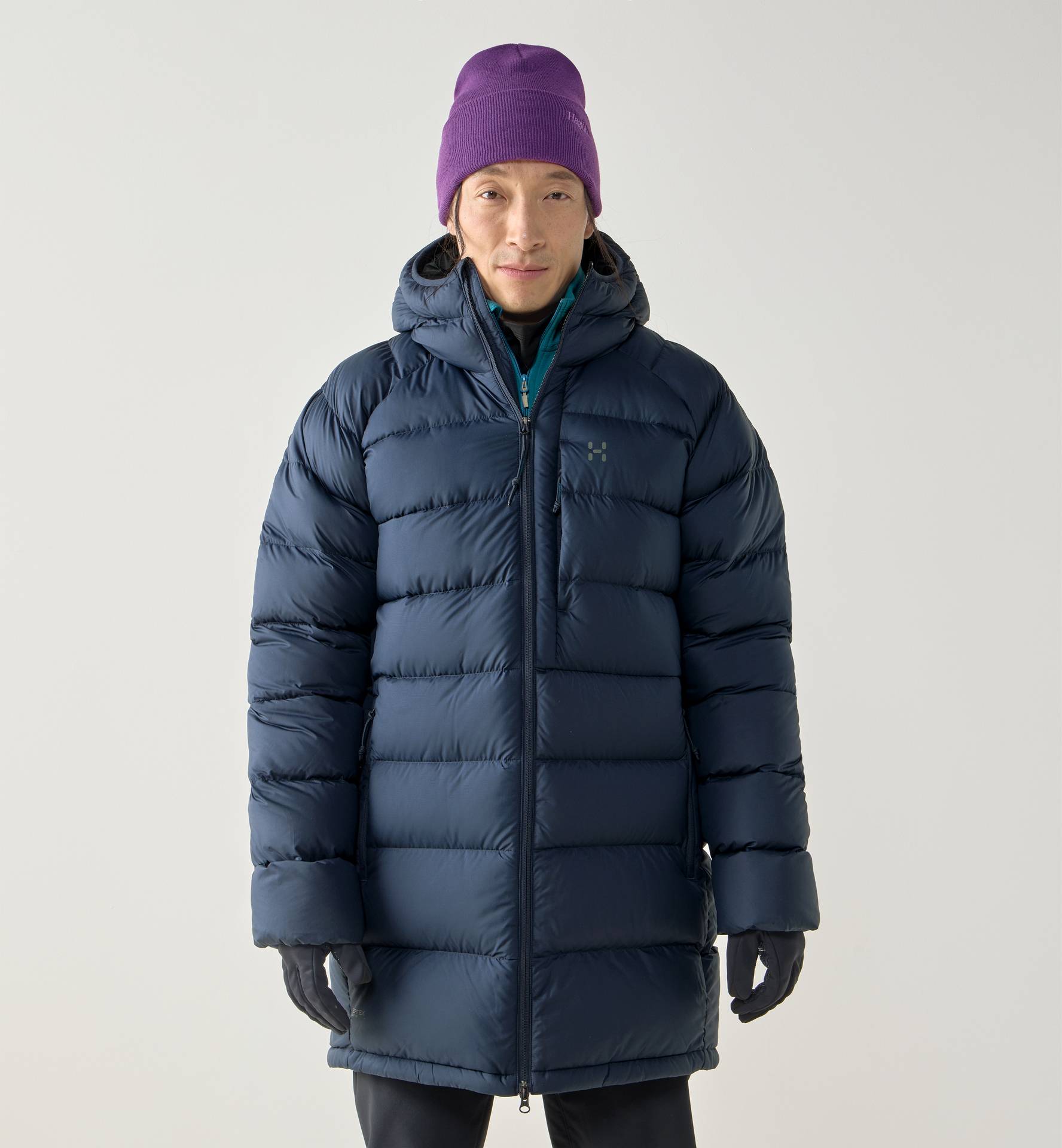 Rosson Down Parka Men Tarn Blue