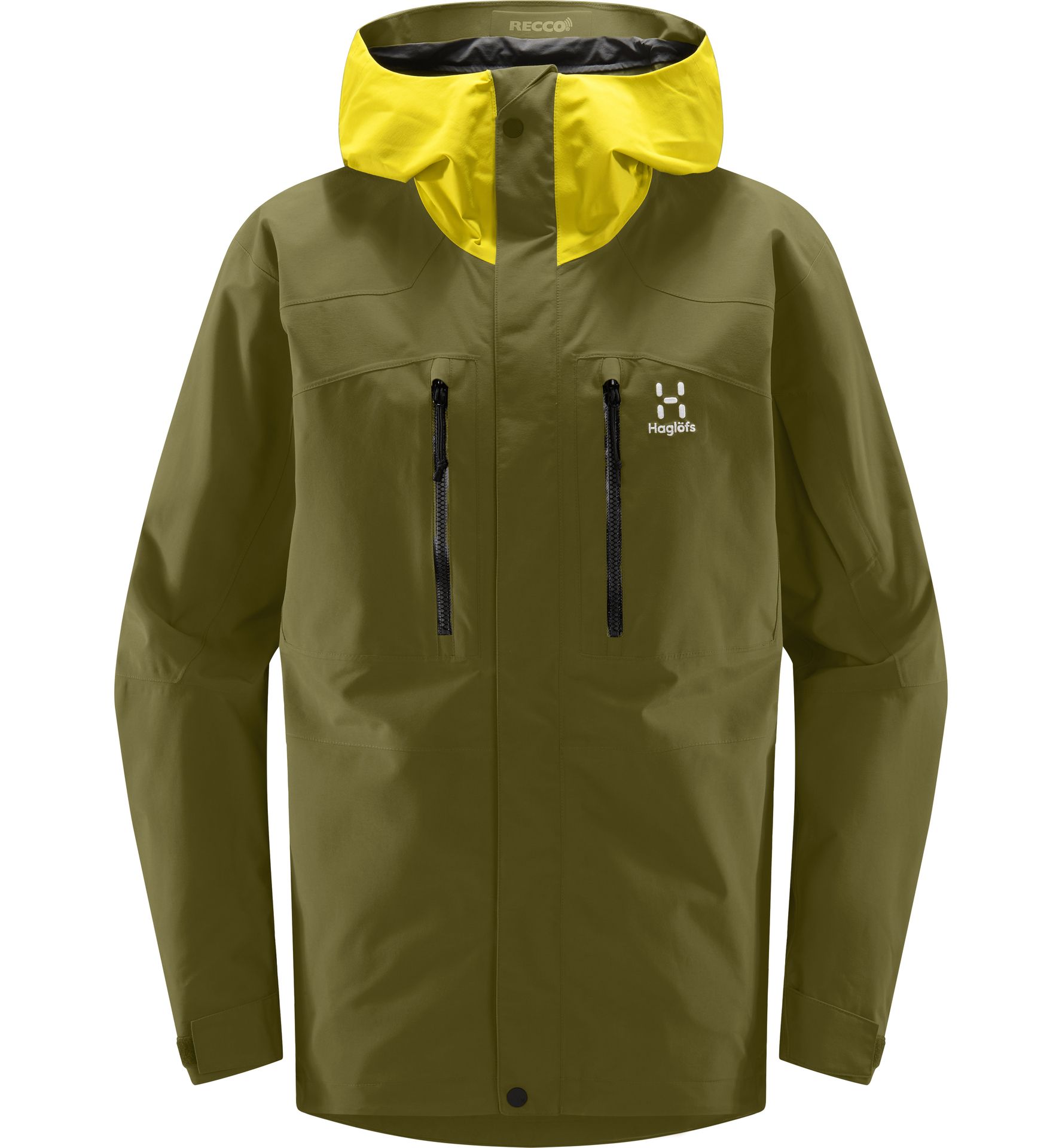 Elation GTX Jacket Men Olive Green/Aurora