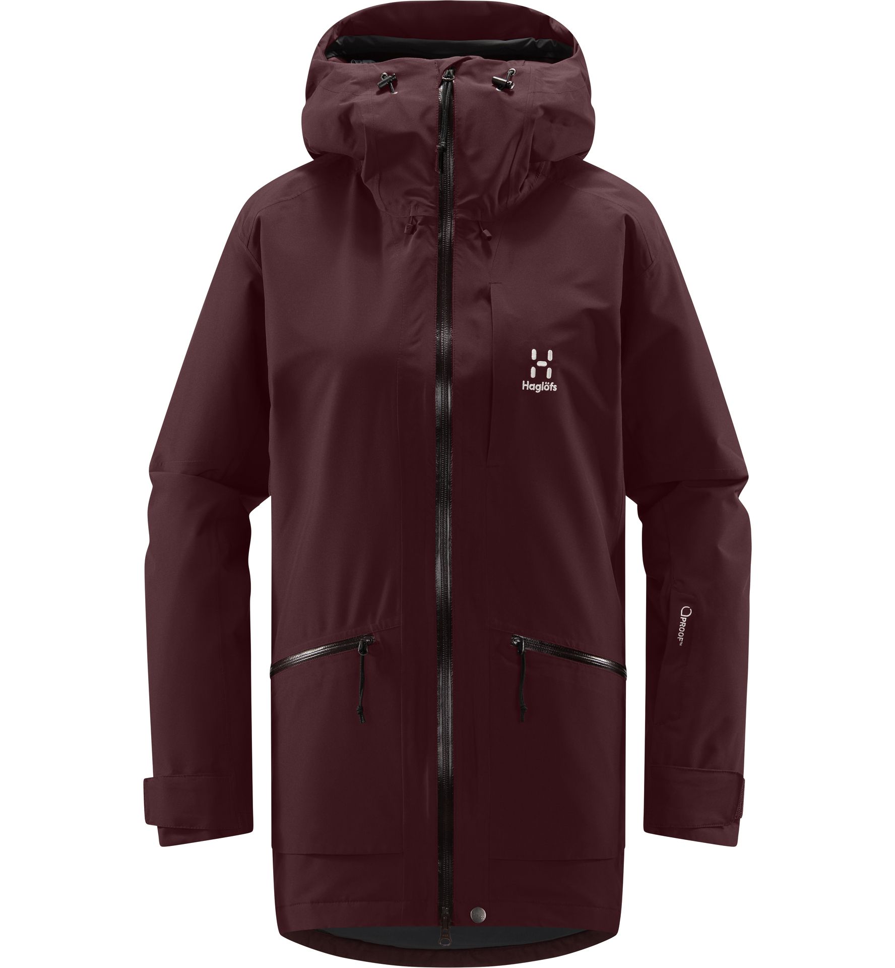 Lumi Insulated Parka Women Burgundy Brown