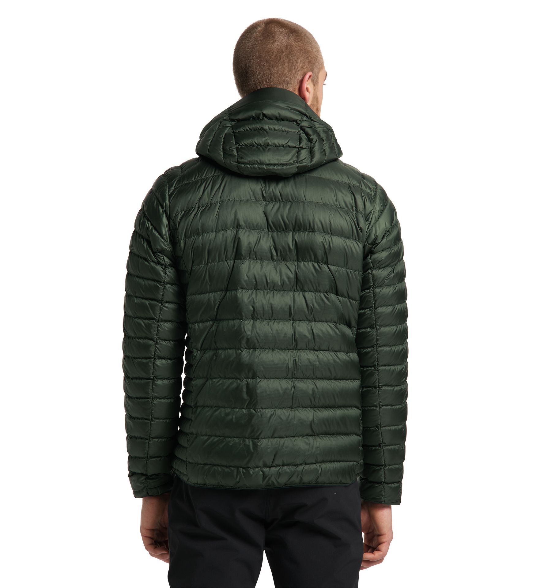Roc Down Hood Men Fjell Green Solid