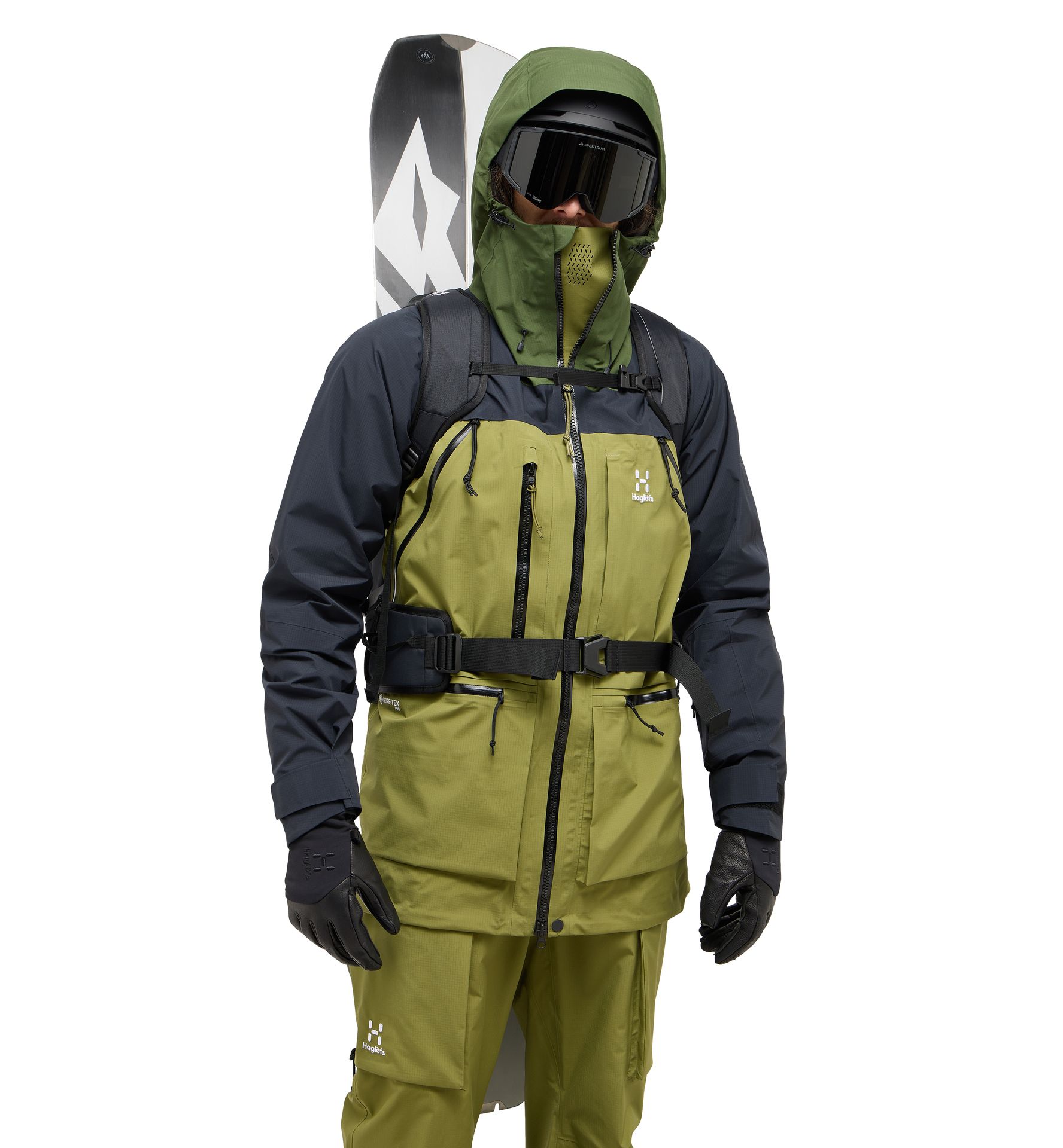 Vassi GTX Pro Jacket Men Olive Green/True Black