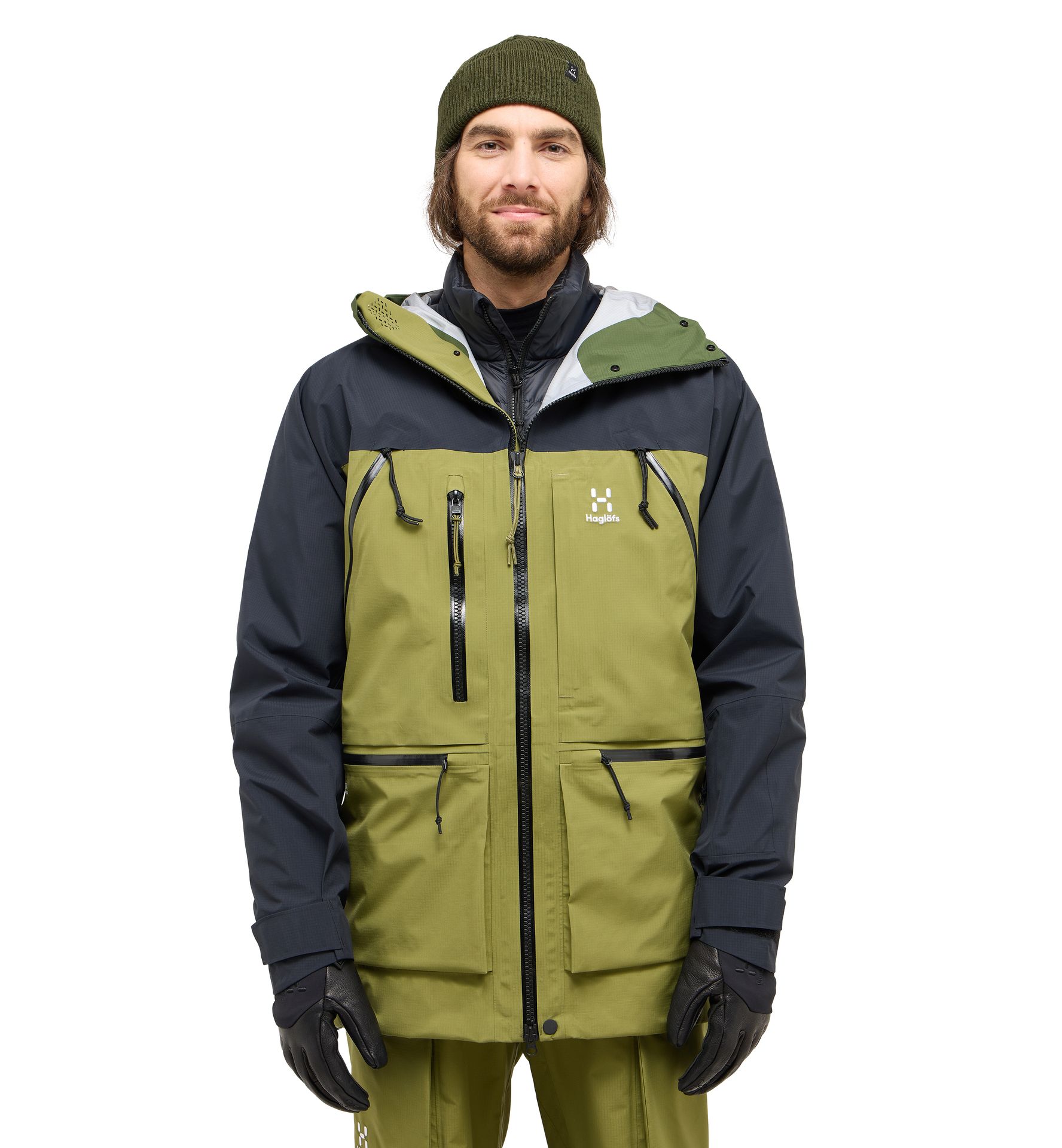 Vassi GTX Pro Jacket Men Olive Green/True Black