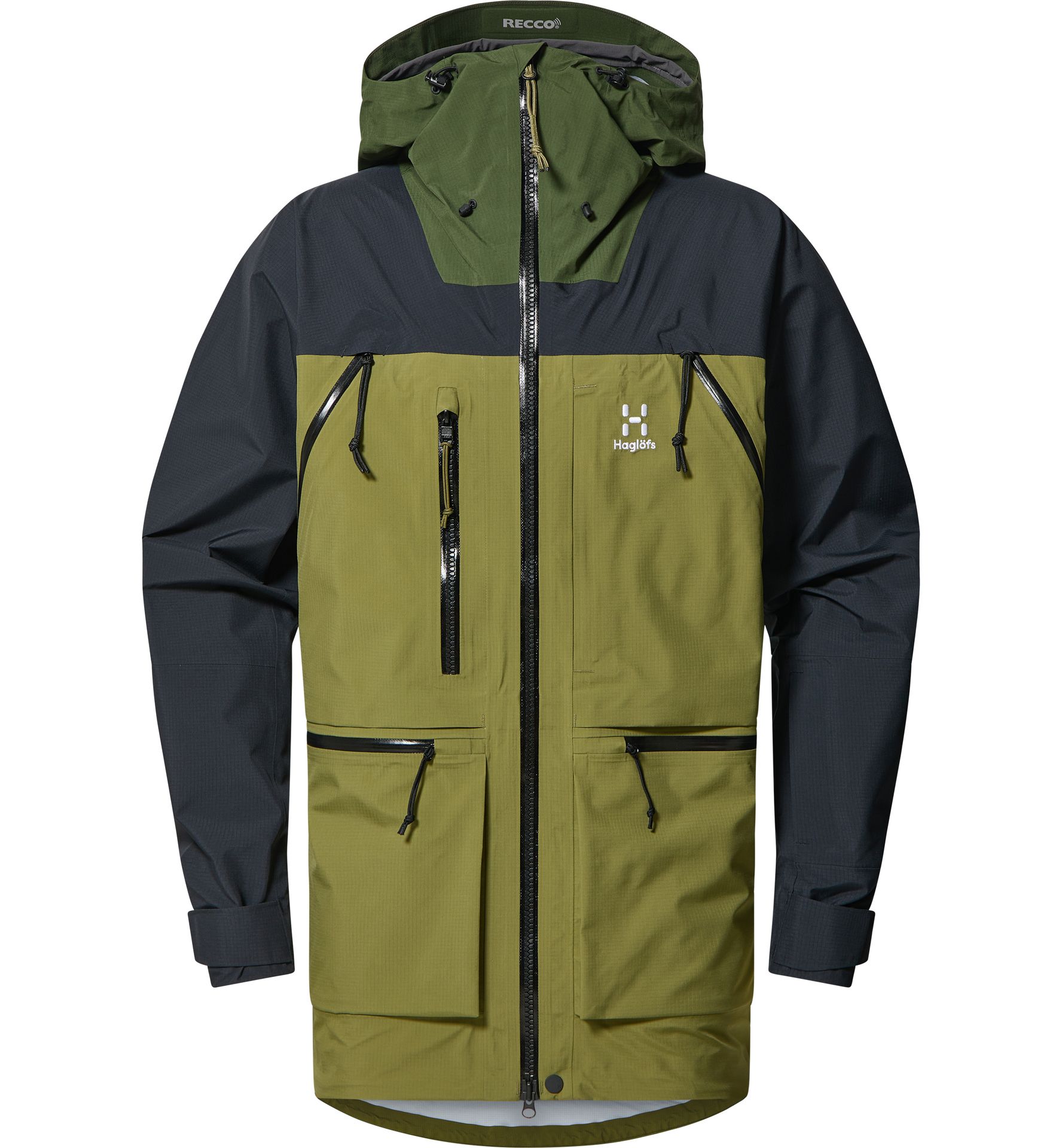 Vassi GTX Pro Jacket Men Olive Green/True Black