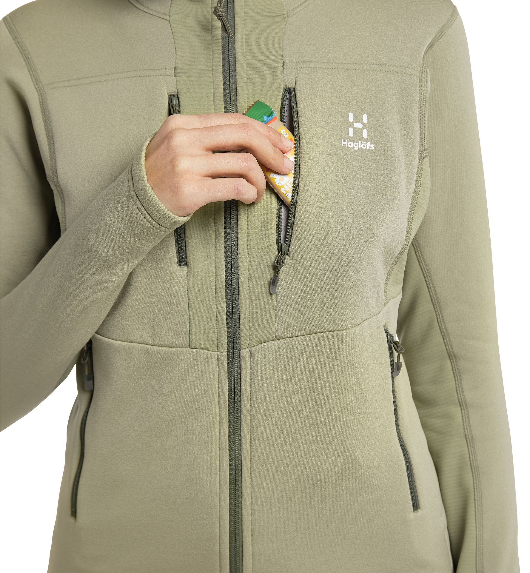 Roc Nordic Mid Hood Women Thyme Green