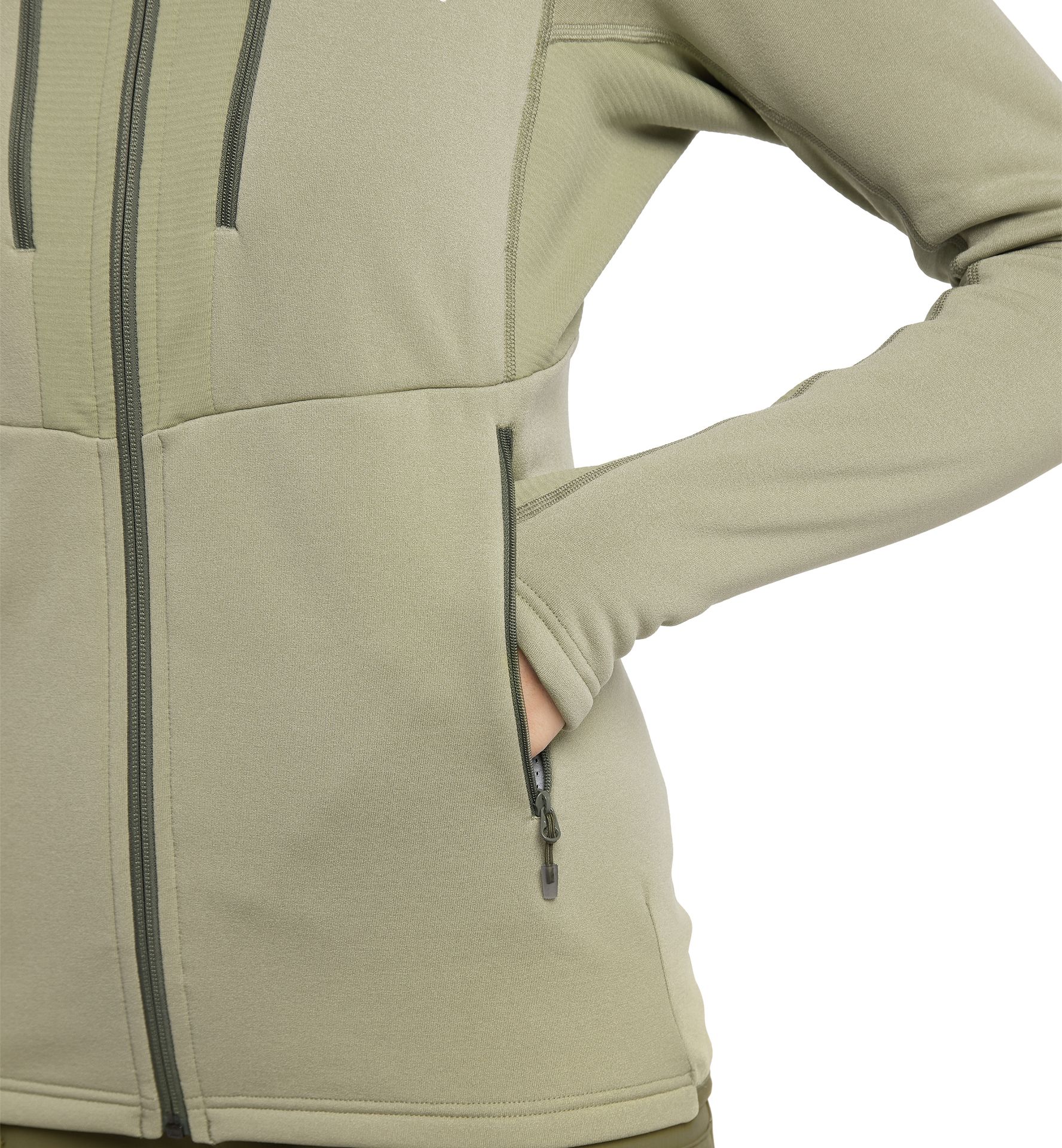 Roc Nordic Mid Hood Women Thyme Green