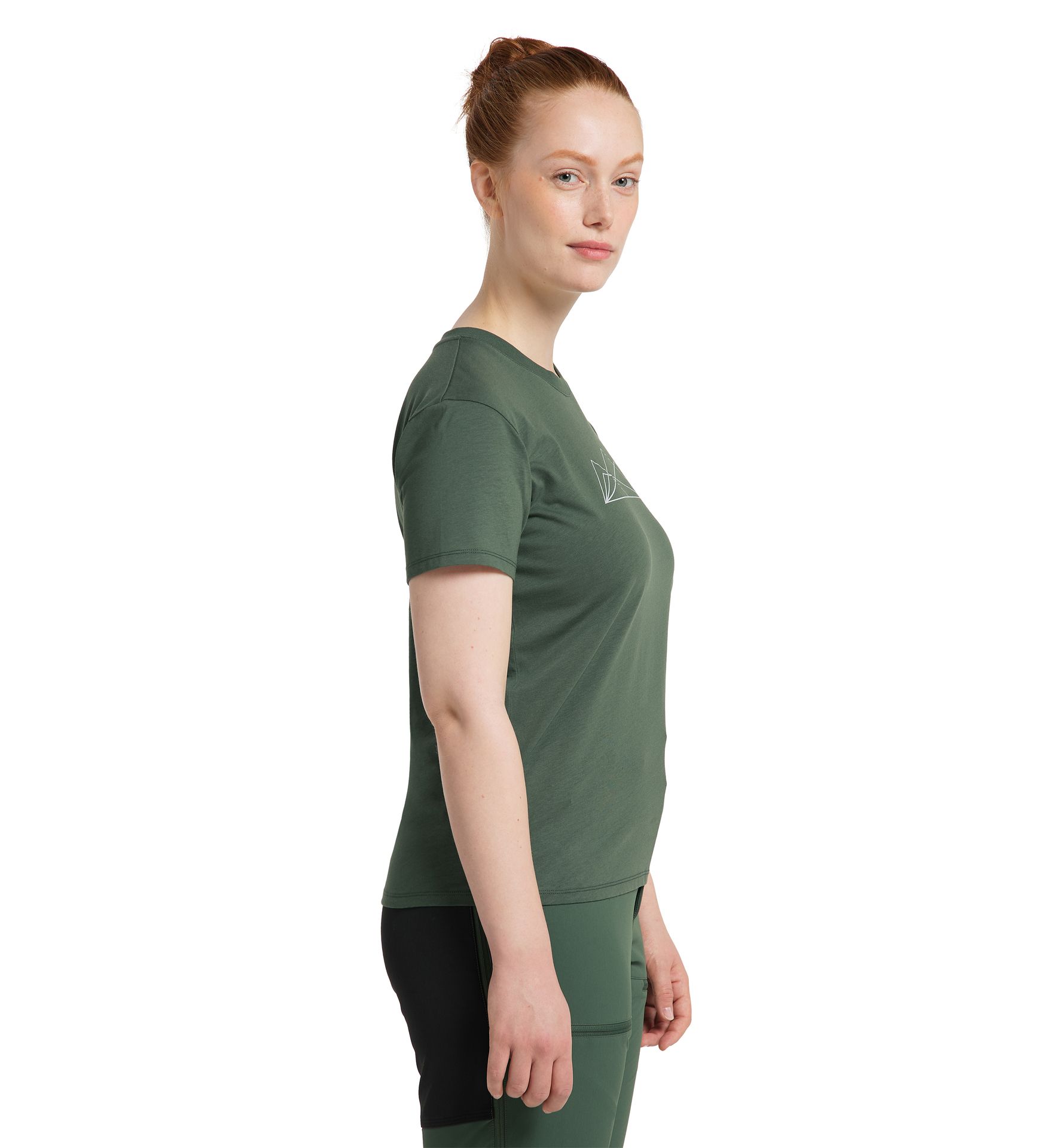 Camp Tee Women Fjell Green Graphic