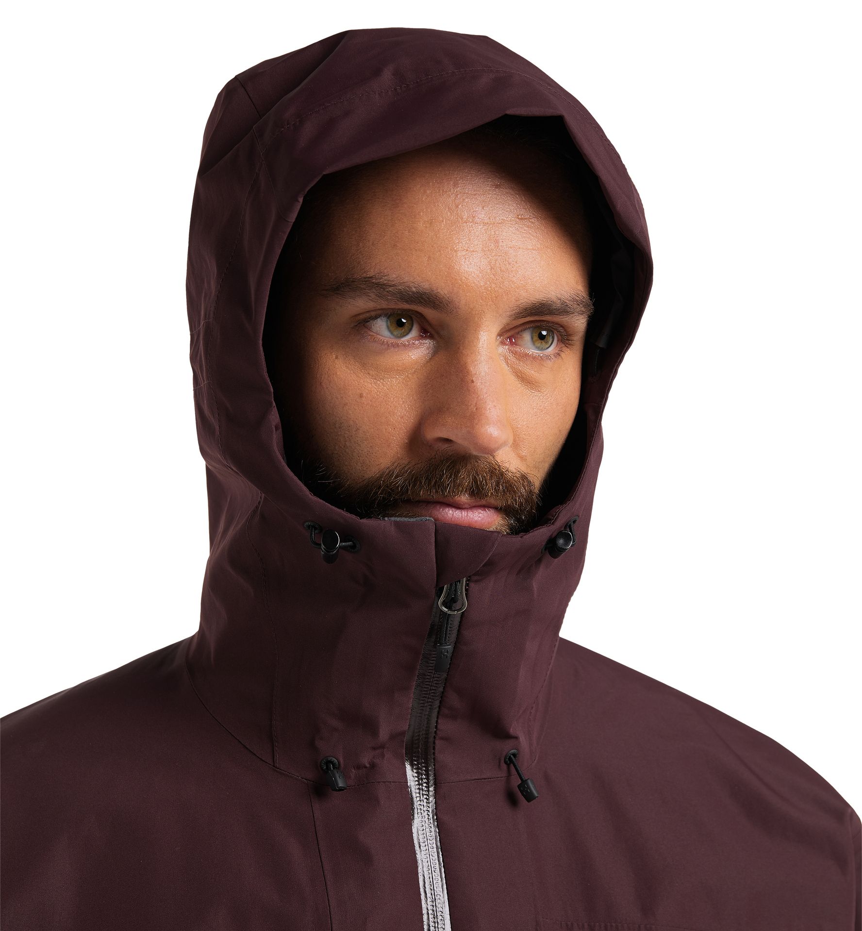 Älv 3-in-1 Down GTX Jacket Men Burgundy Brown