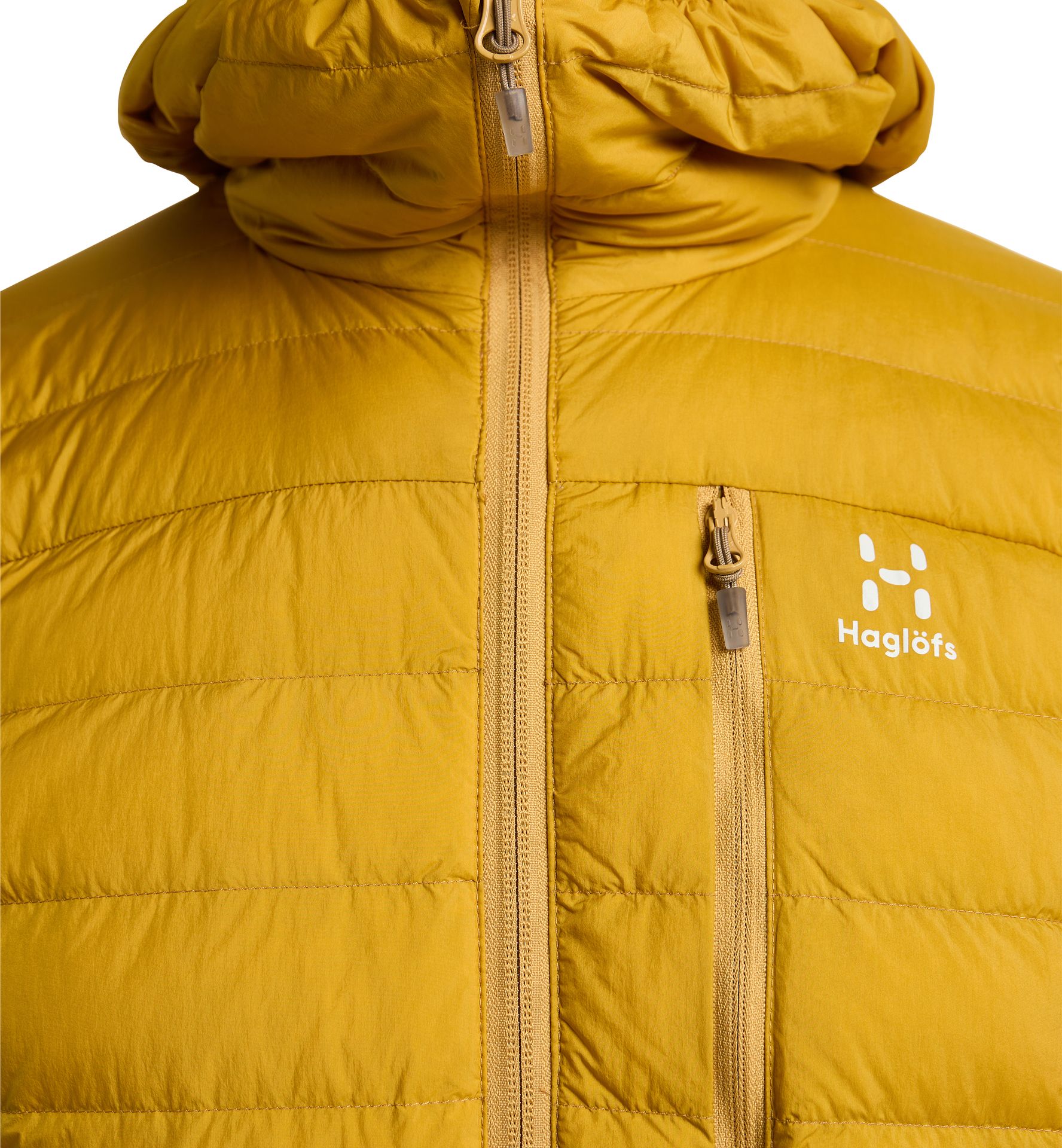 Micro Nordic Down Hood Men Autumn Leaves