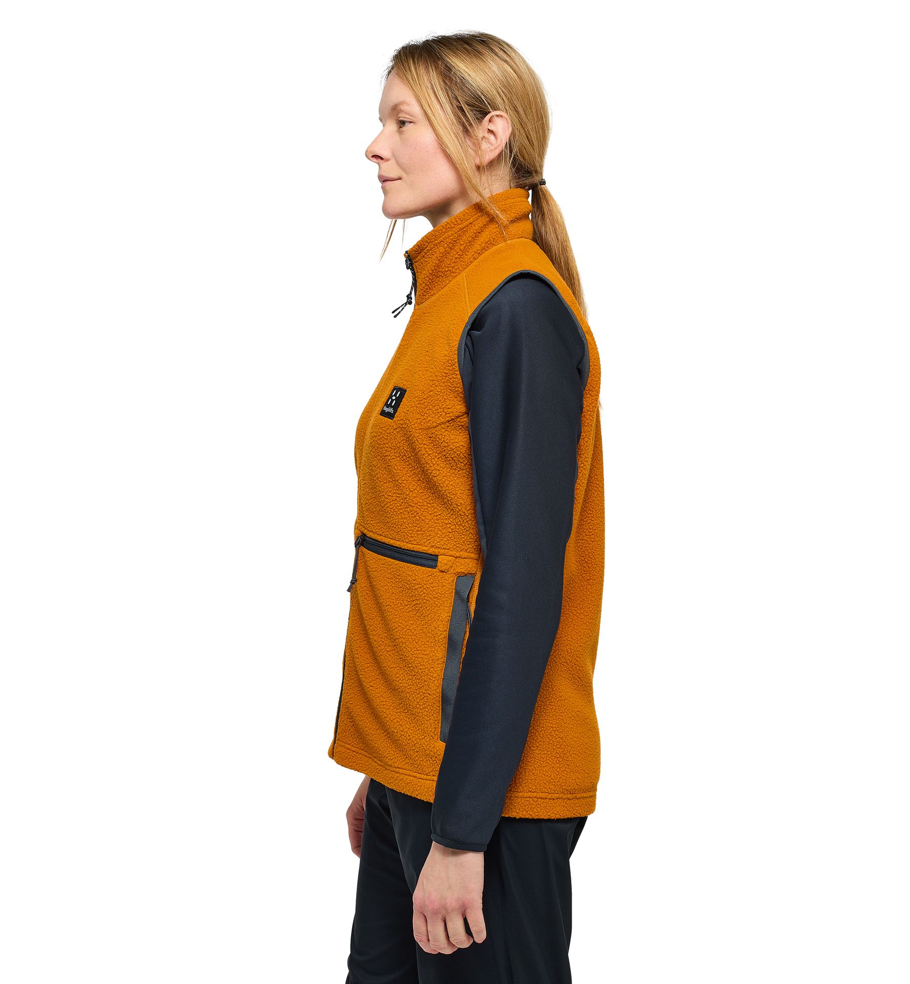 Malung Pile Vest Women Golden Brown