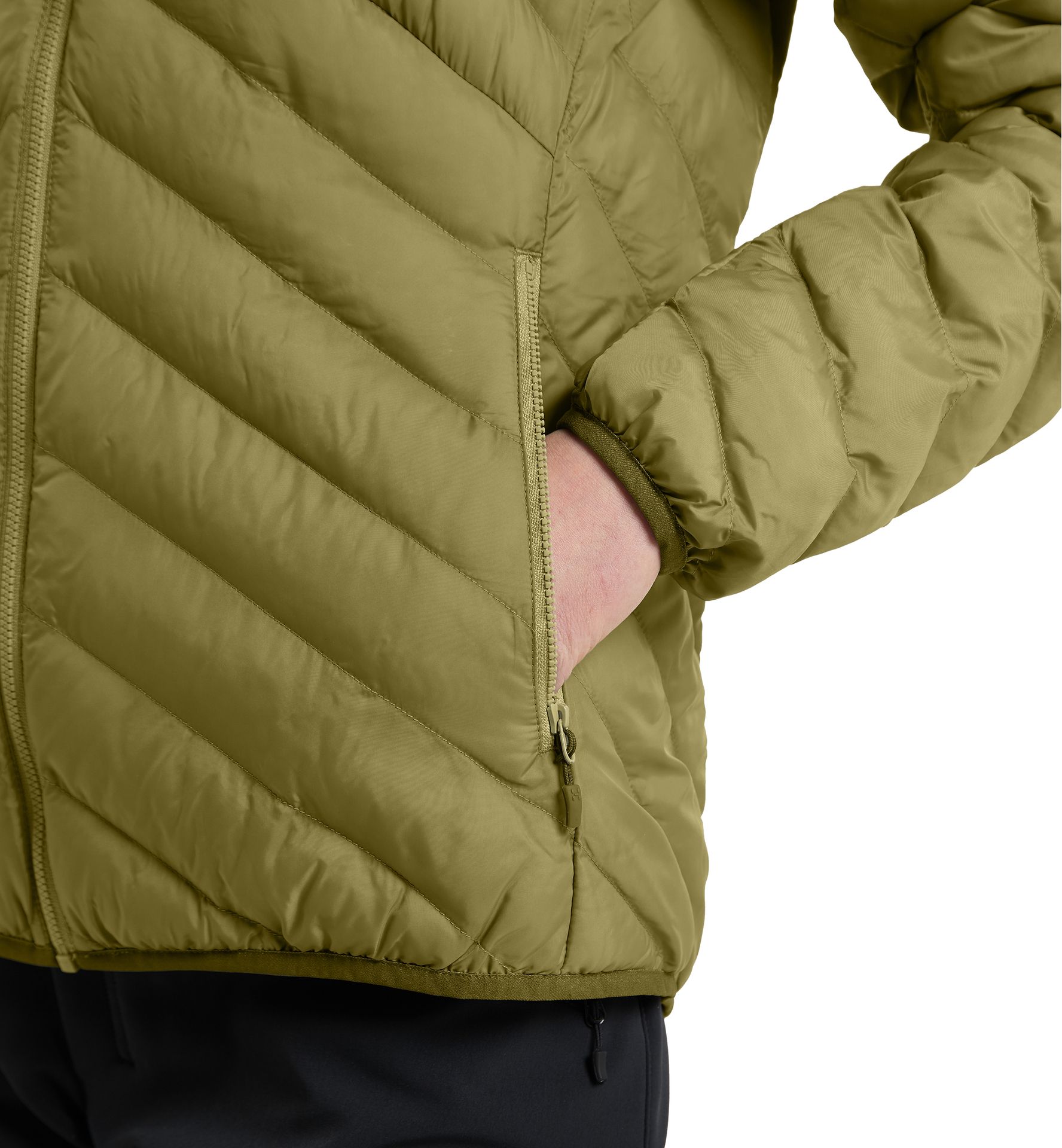 Särna Mimic Hood Women Olive Green