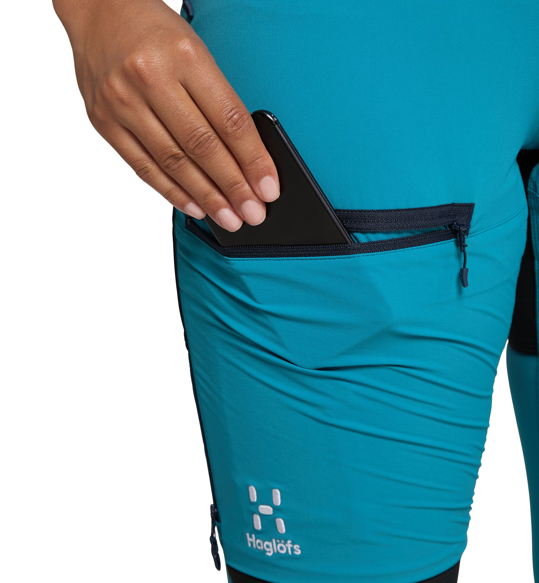 Rugged Slim Pant Women Maui Blue/True Black