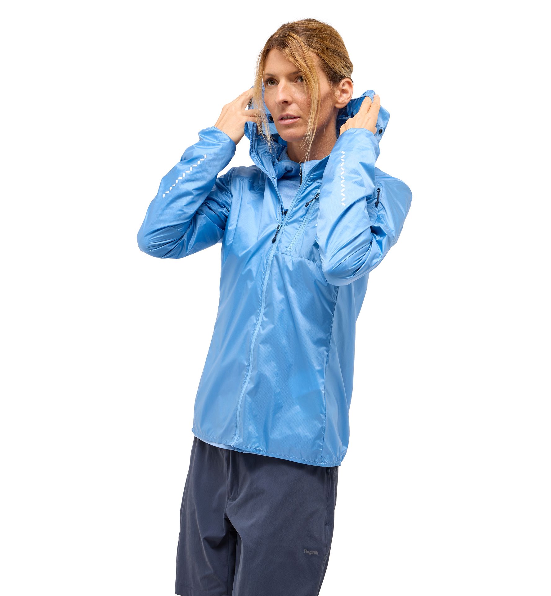 L.I.M Shield Hood Women Sky Blue