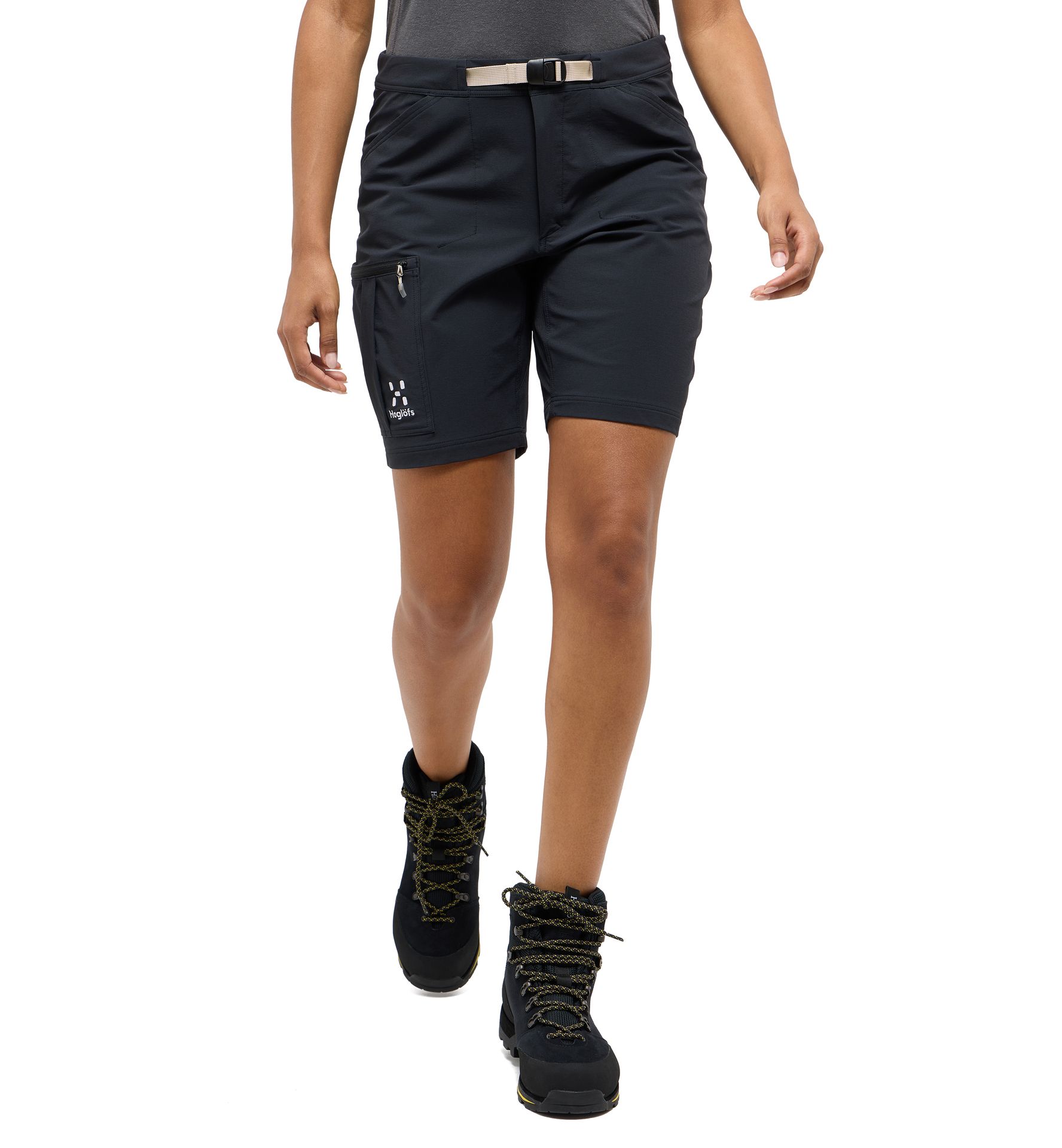 Lizard Softshell Shorts Women True Black